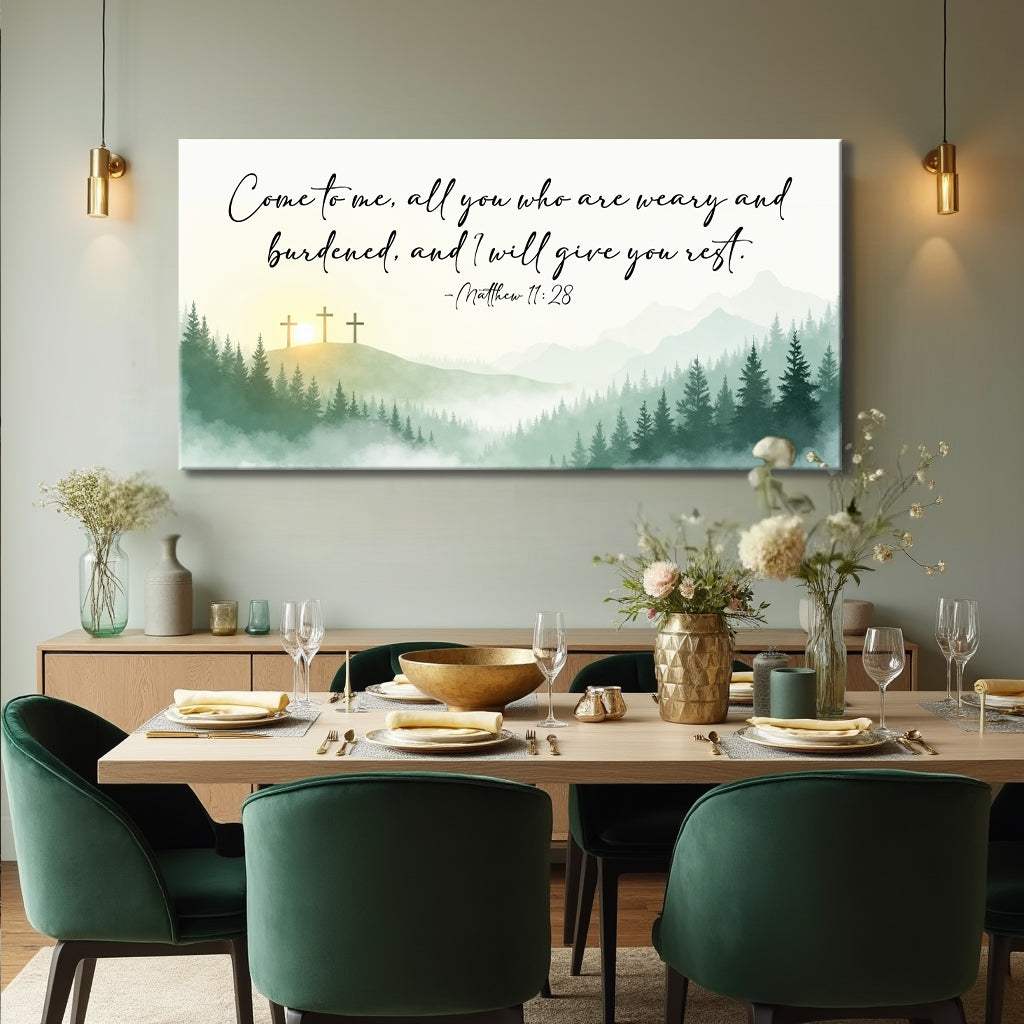 Come To Me - Matthew 11:28 Faith Sign - Image 3