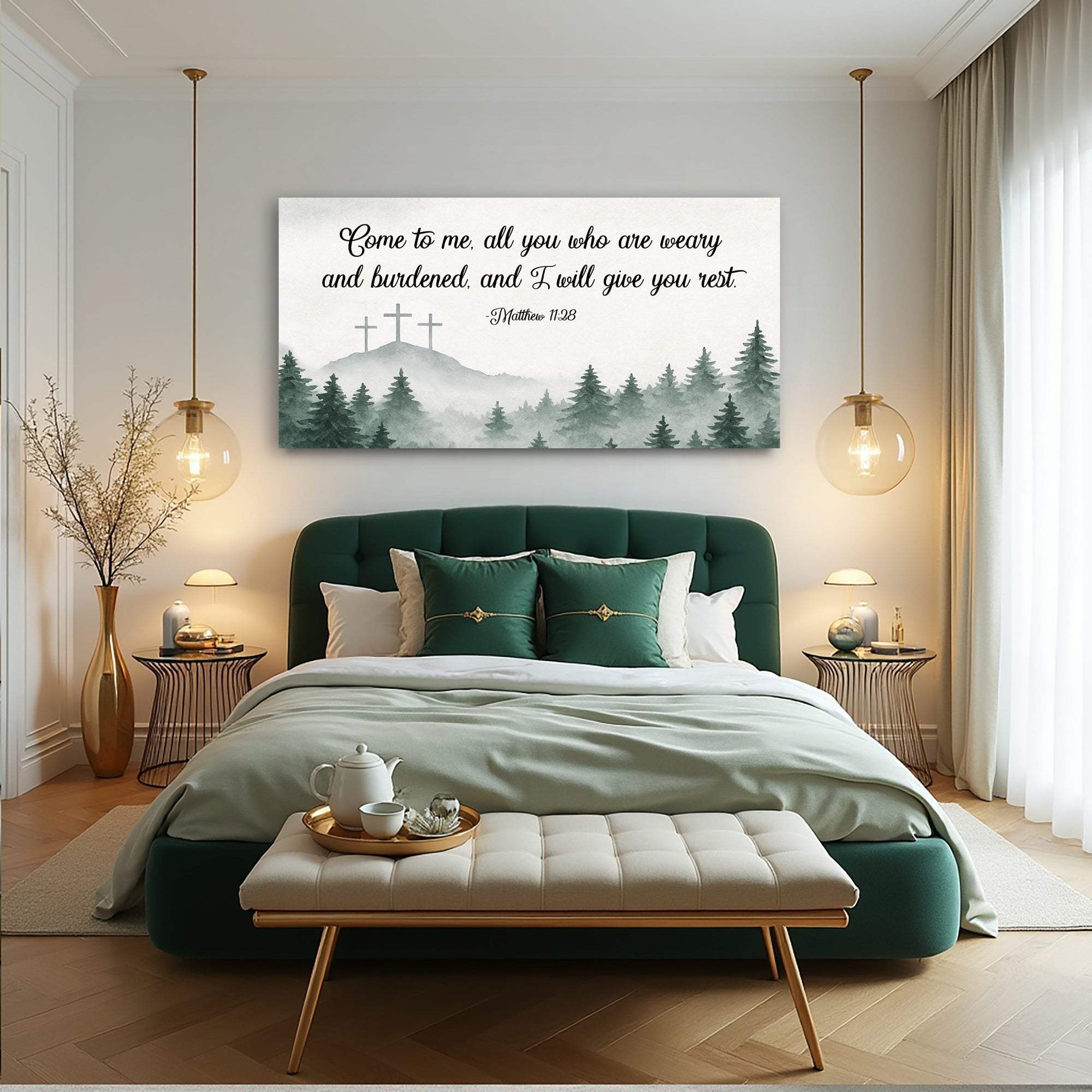 Come To Me - Matthew 11:28 Faith Sign II - Image 3