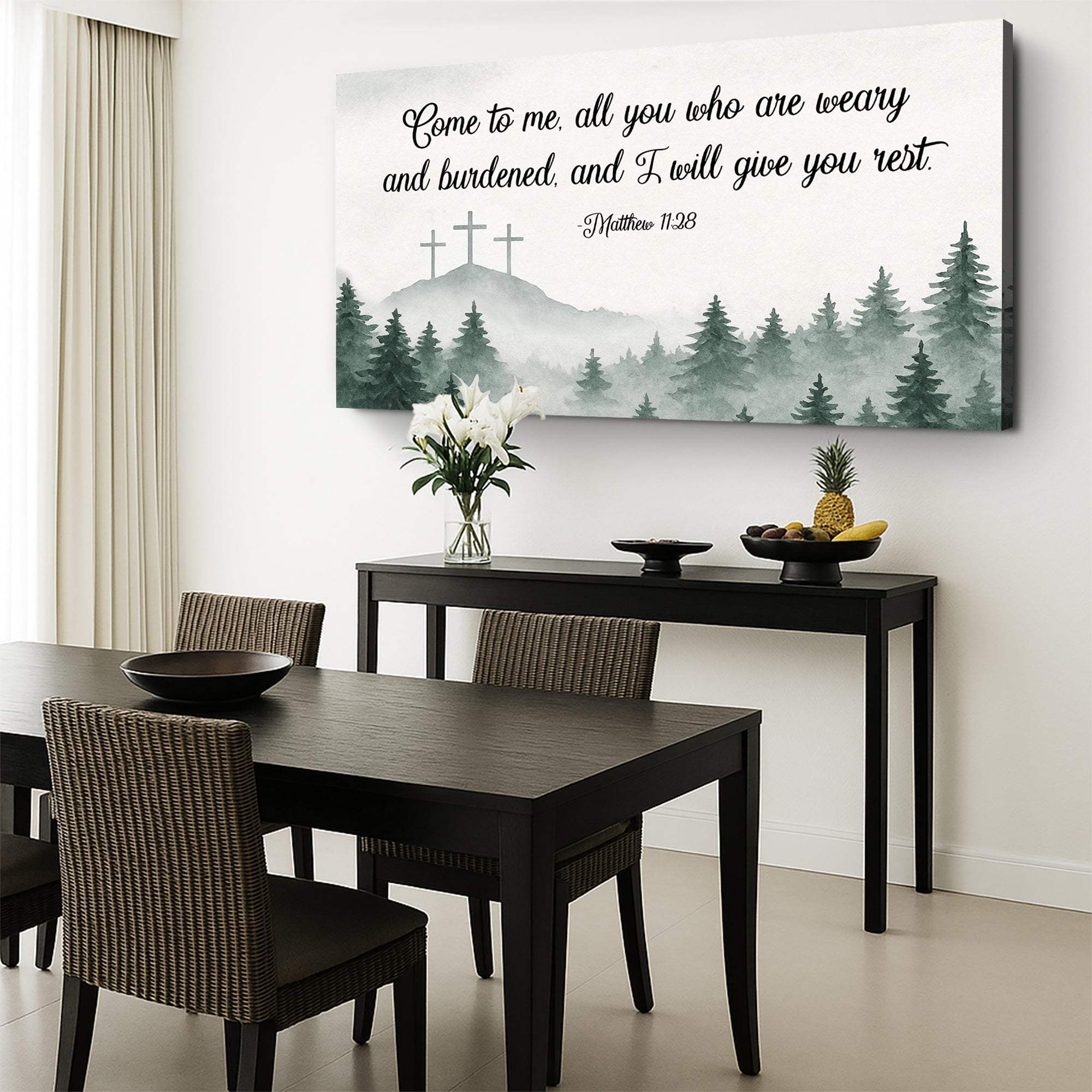 Come To Me - Matthew 11:28 Faith Sign II - Image 4