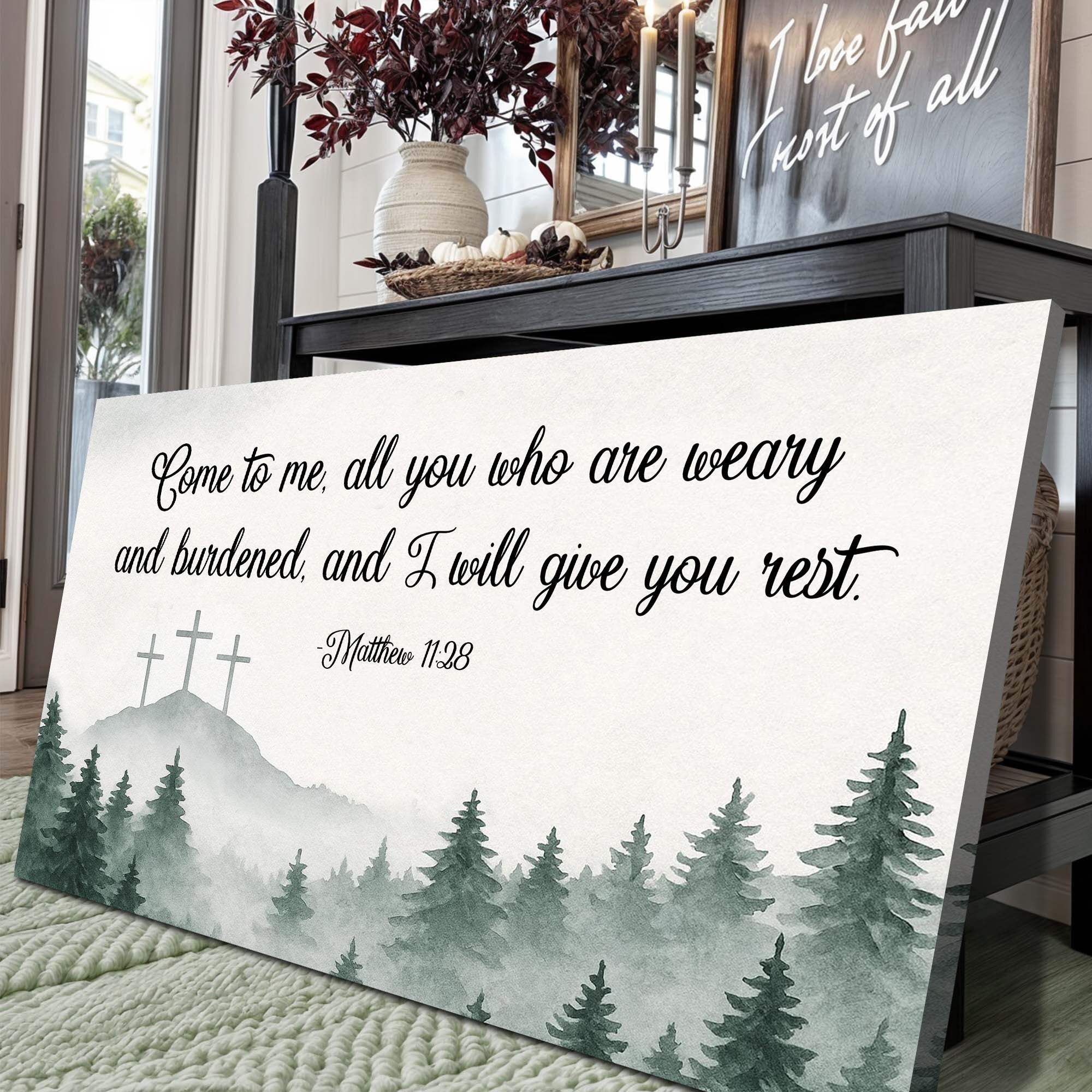 Come To Me - Matthew 11:28 Faith Sign II - Image 5