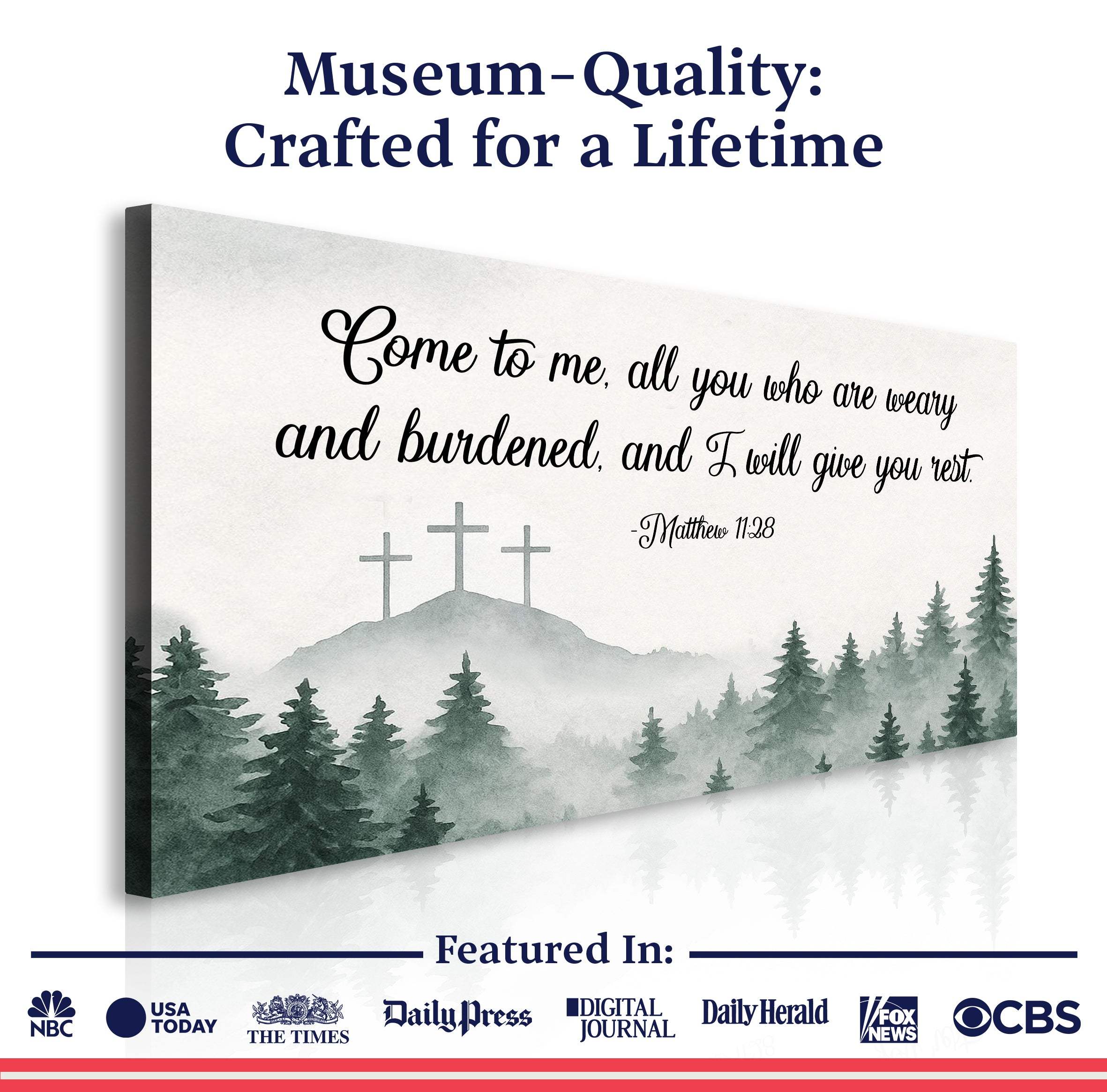 Come To Me - Matthew 11:28 Faith Sign II - Image 6