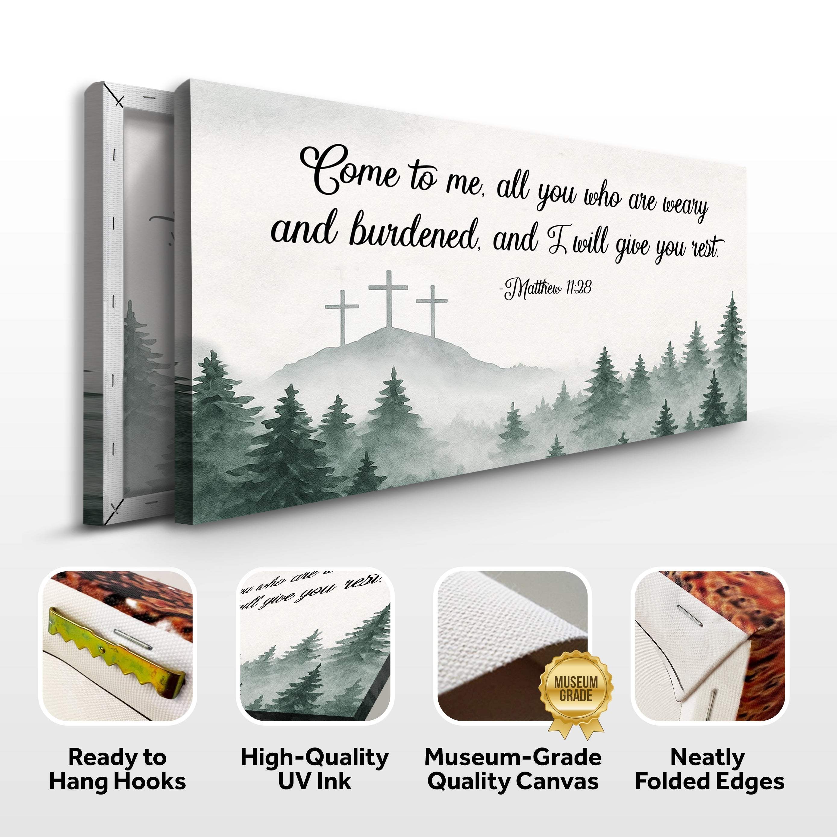 Come To Me - Matthew 11:28 Faith Sign II - Image 8