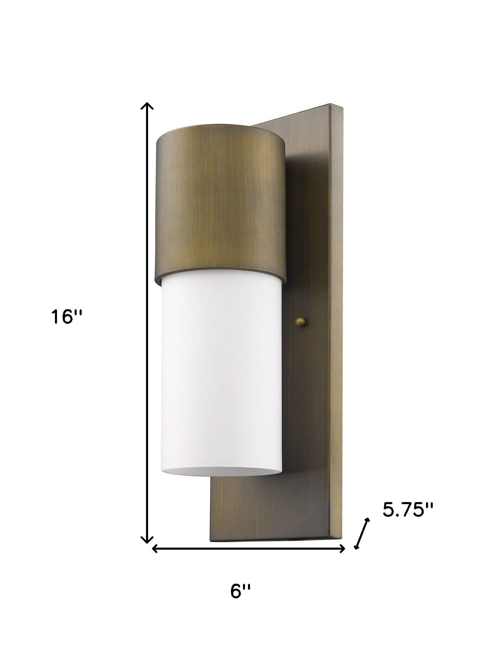 Contemporary Brushed Gold and White Wall Light - Image 4