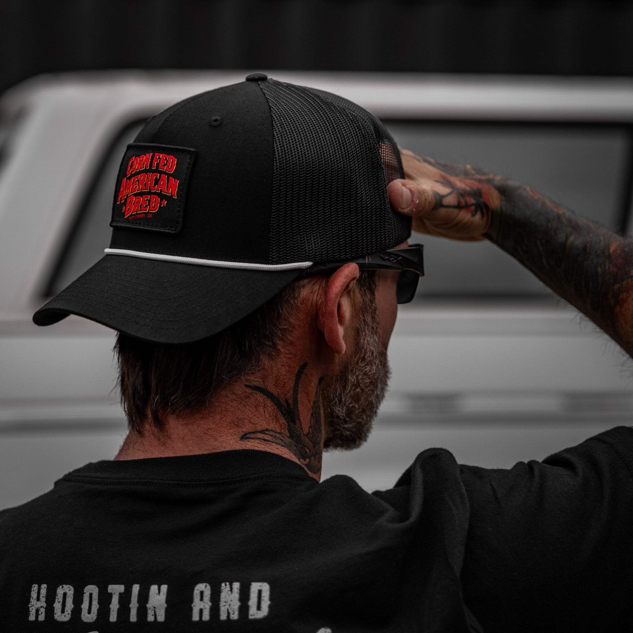 Corn Fed. American Bred. Patch Rope Snapback Hat - Image 6