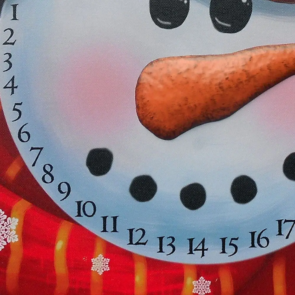 Count Down to Christmas Snowman Canvas Wrapped Canvas Print Wall Art - Image 4
