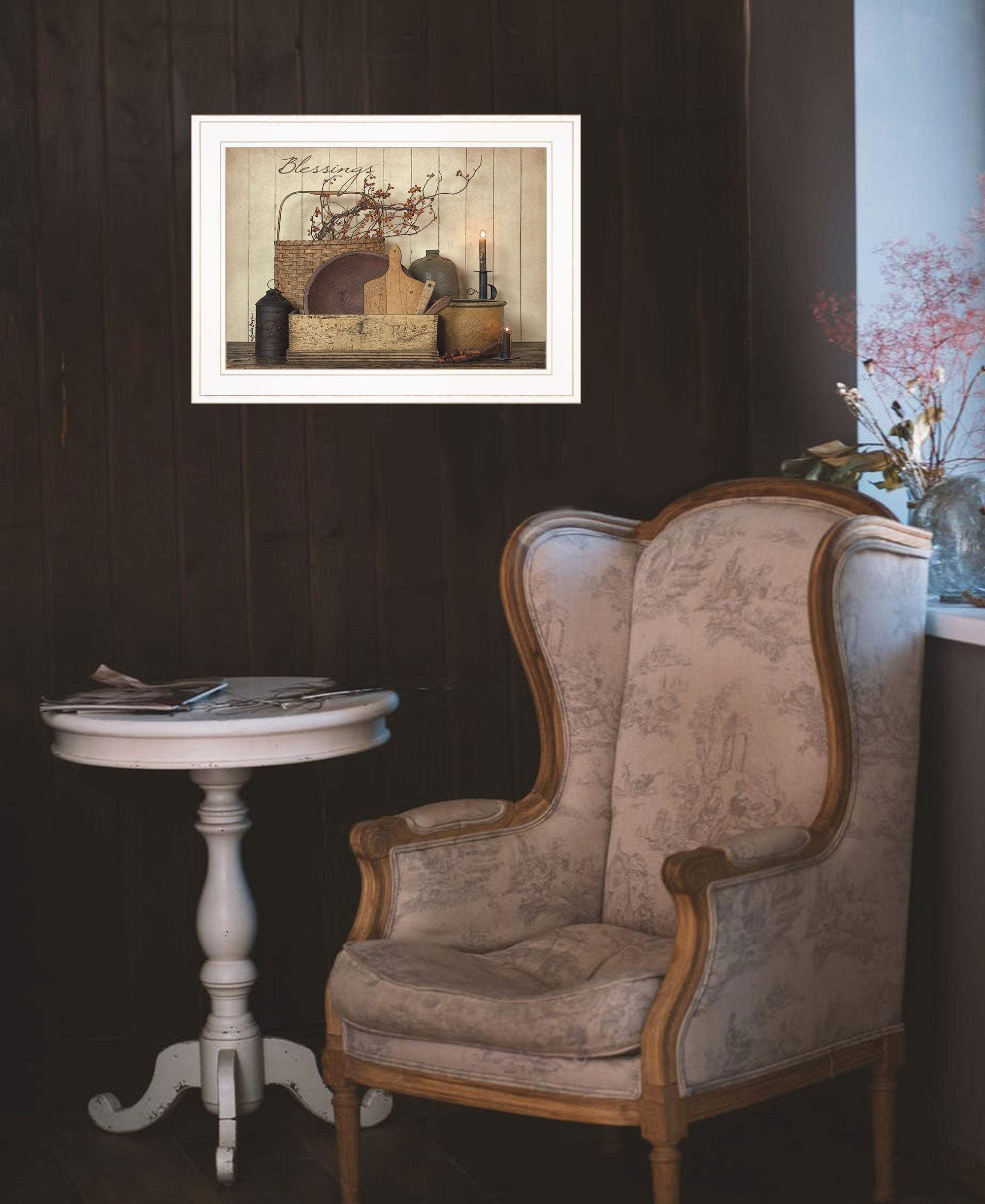 Count your Blessing 1 White Framed Print Wall Art - Image 7