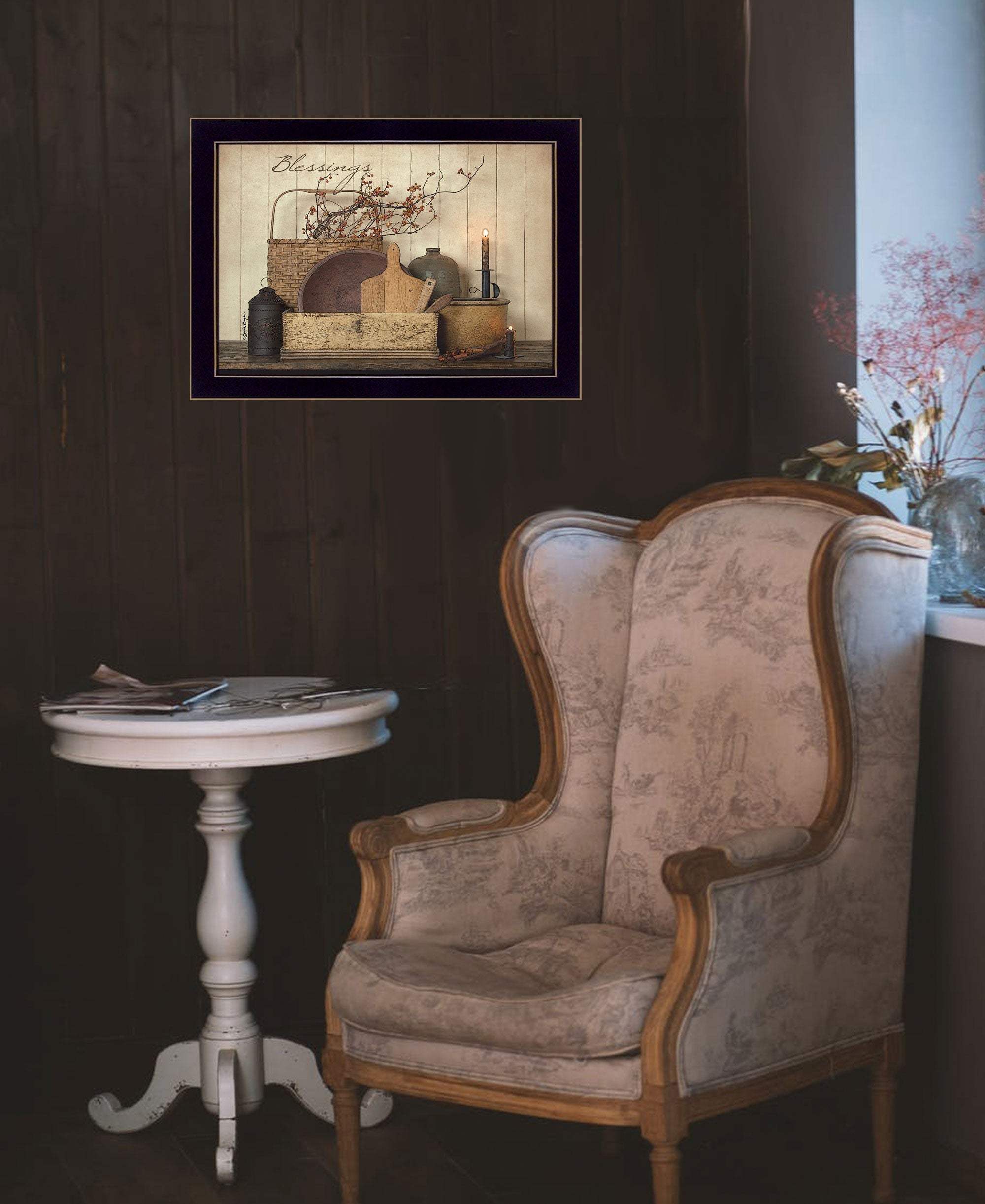 Count your Blessing 3 Black Framed Print Wall Art - Image 7