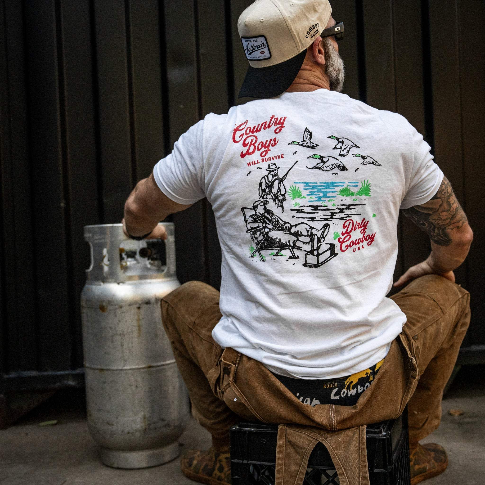 Country Boy's Will Survive Men's T-Shirt - Image 3