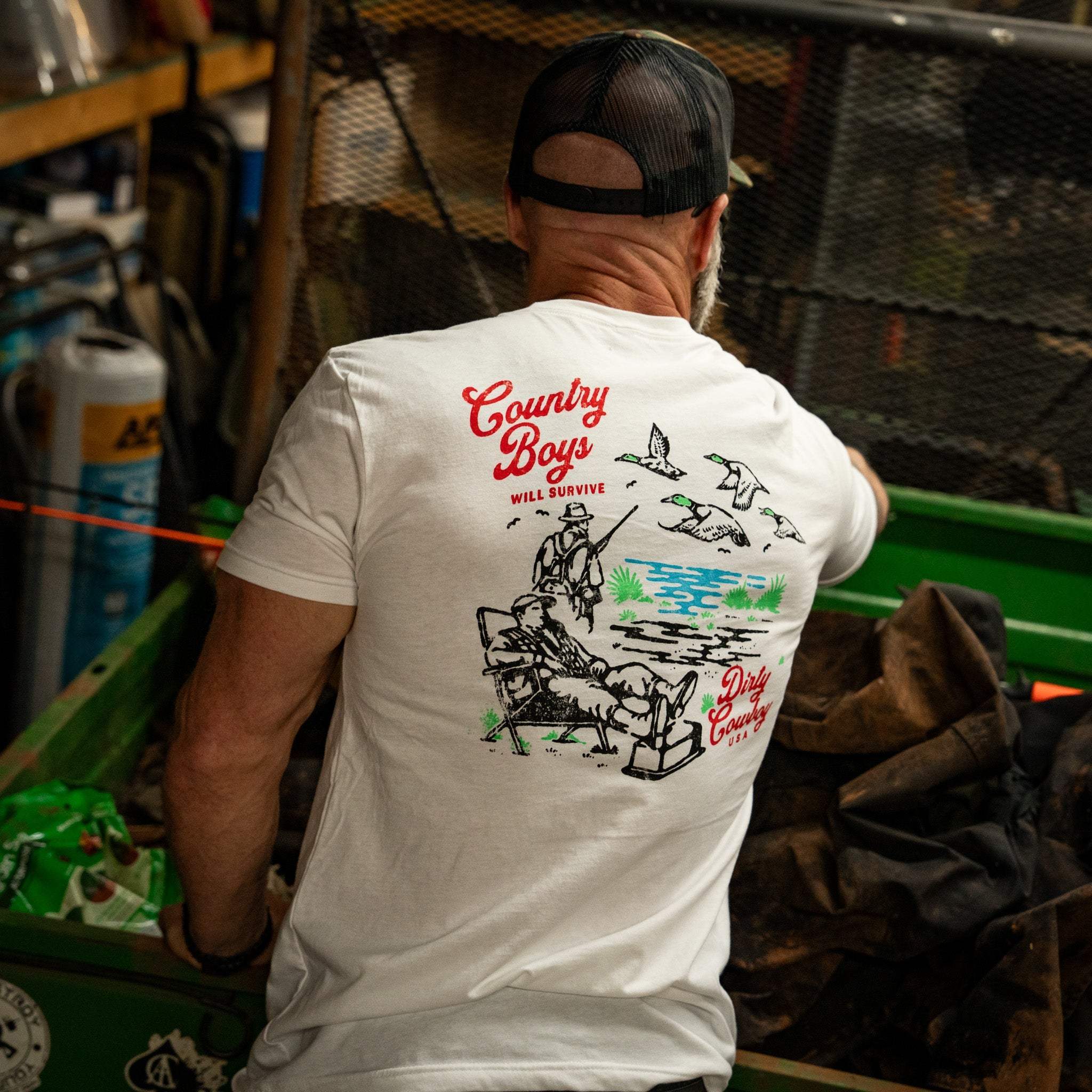 Country Boy's Will Survive Men's T-Shirt - Image 8