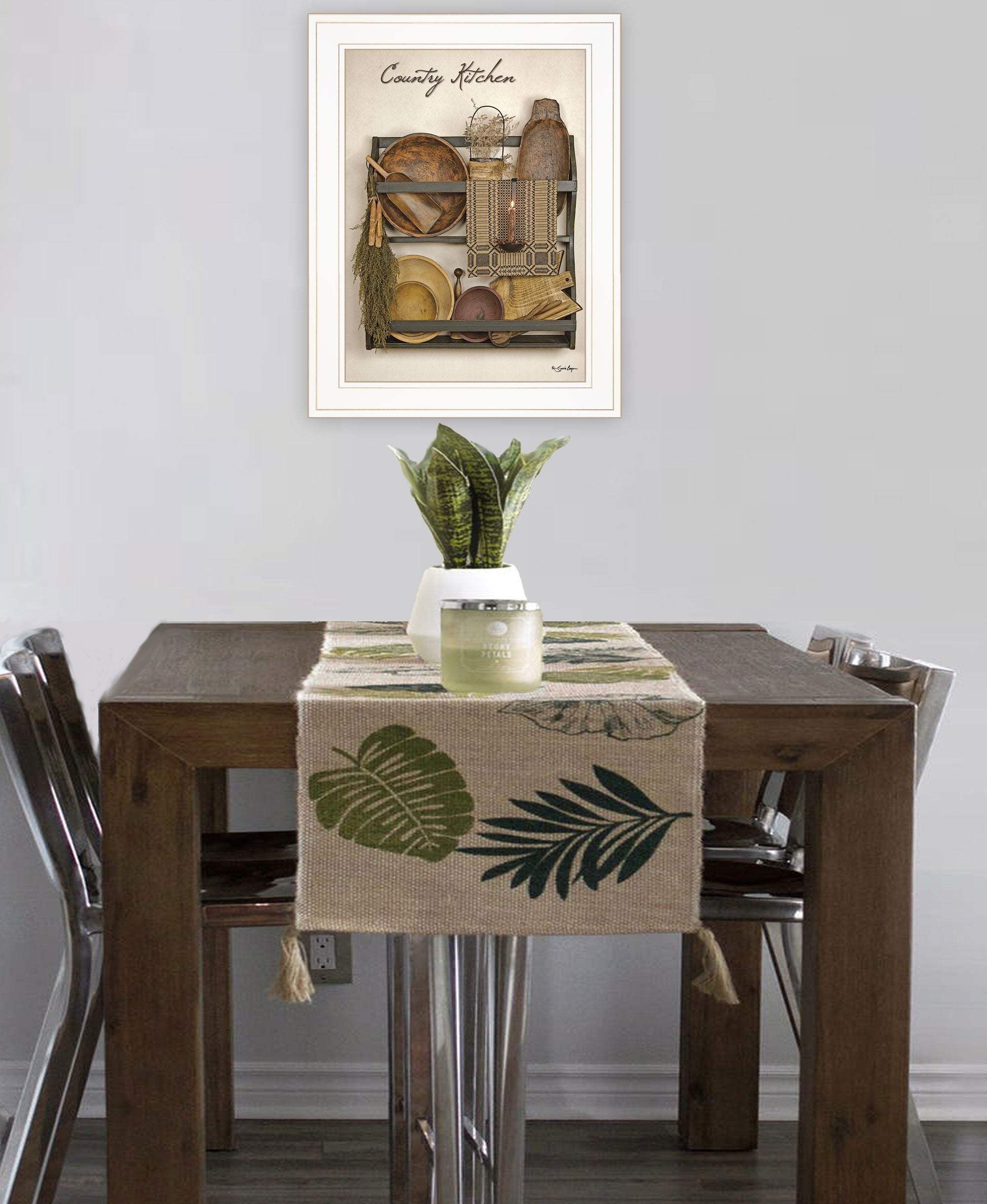 Country Kitchen 12 White Framed Print Kitchen Wall Art - Image 4