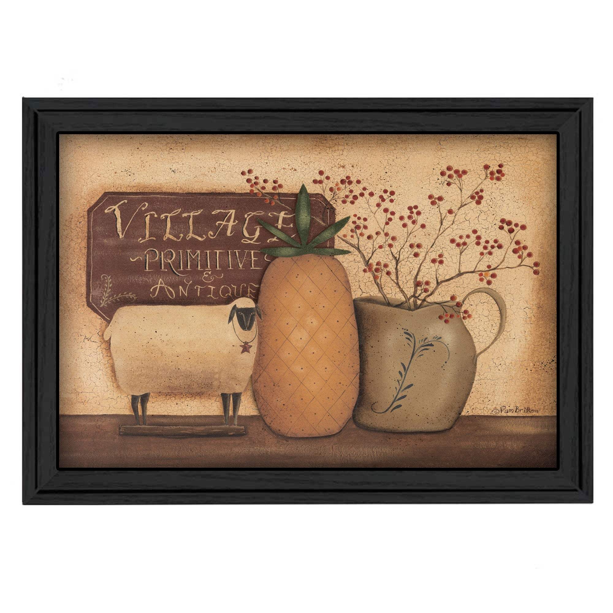 Country Necessities Black Framed Print Bathroom Wall Art - Image 2