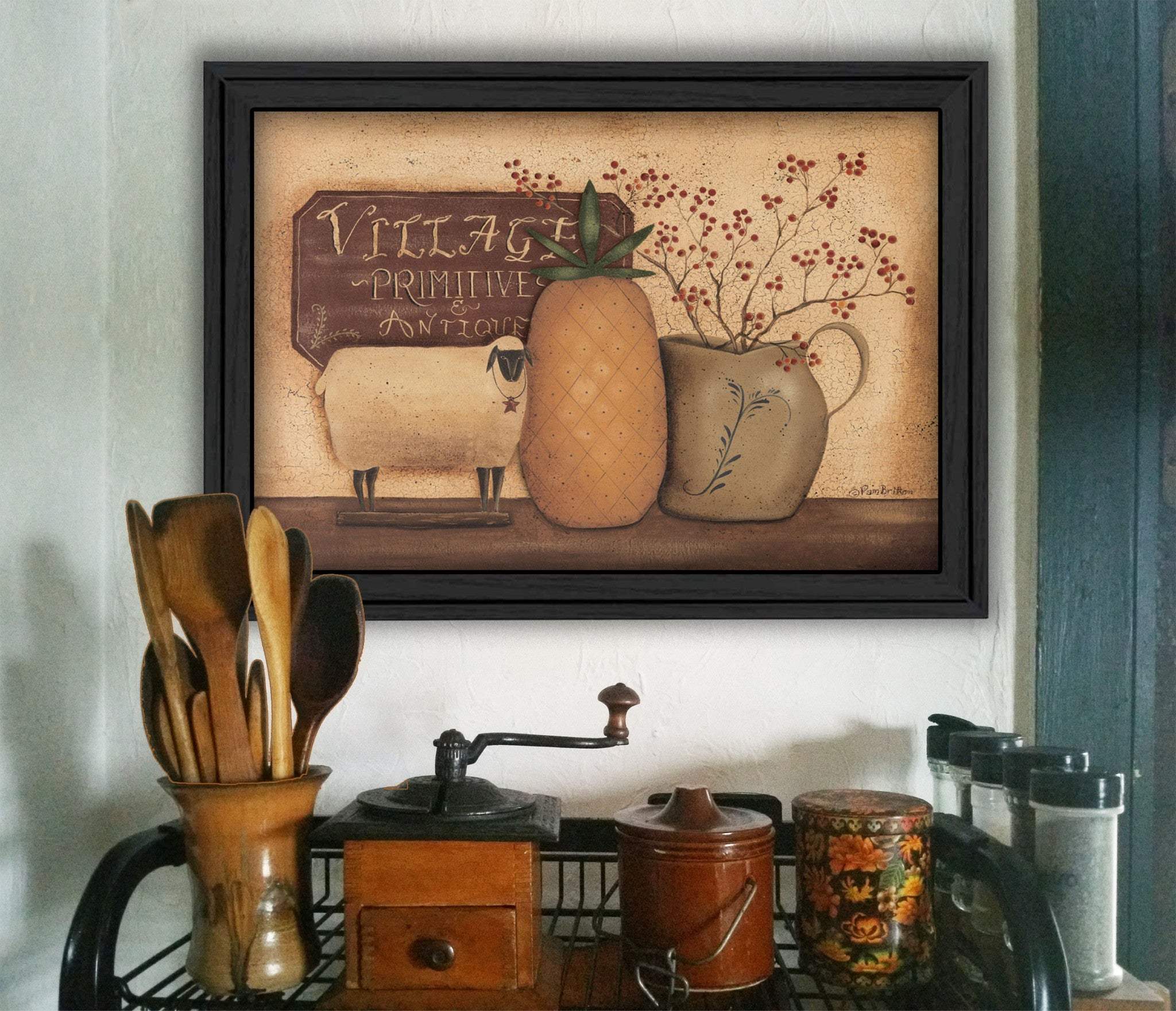 Country Necessities Black Framed Print Bathroom Wall Art - Image 4