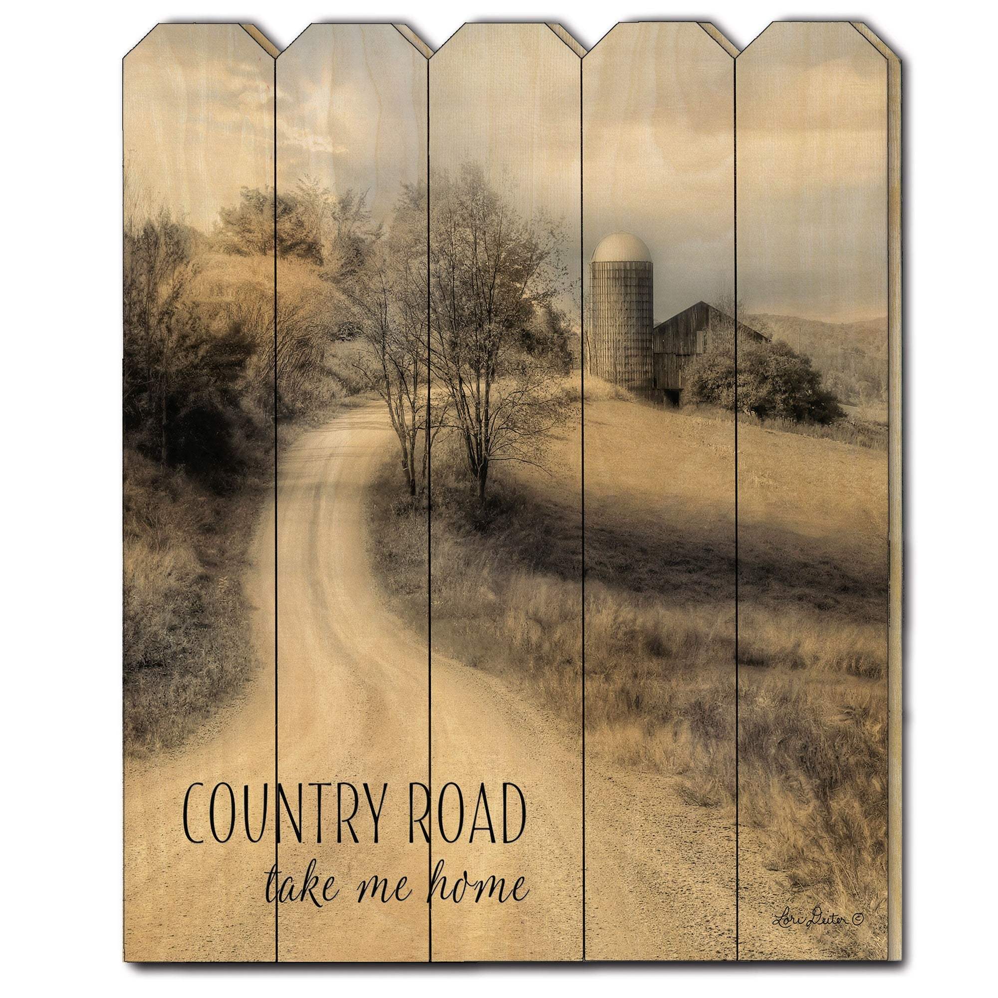 Country Road Take Me Home Unframed Print Wall Art - Image 2