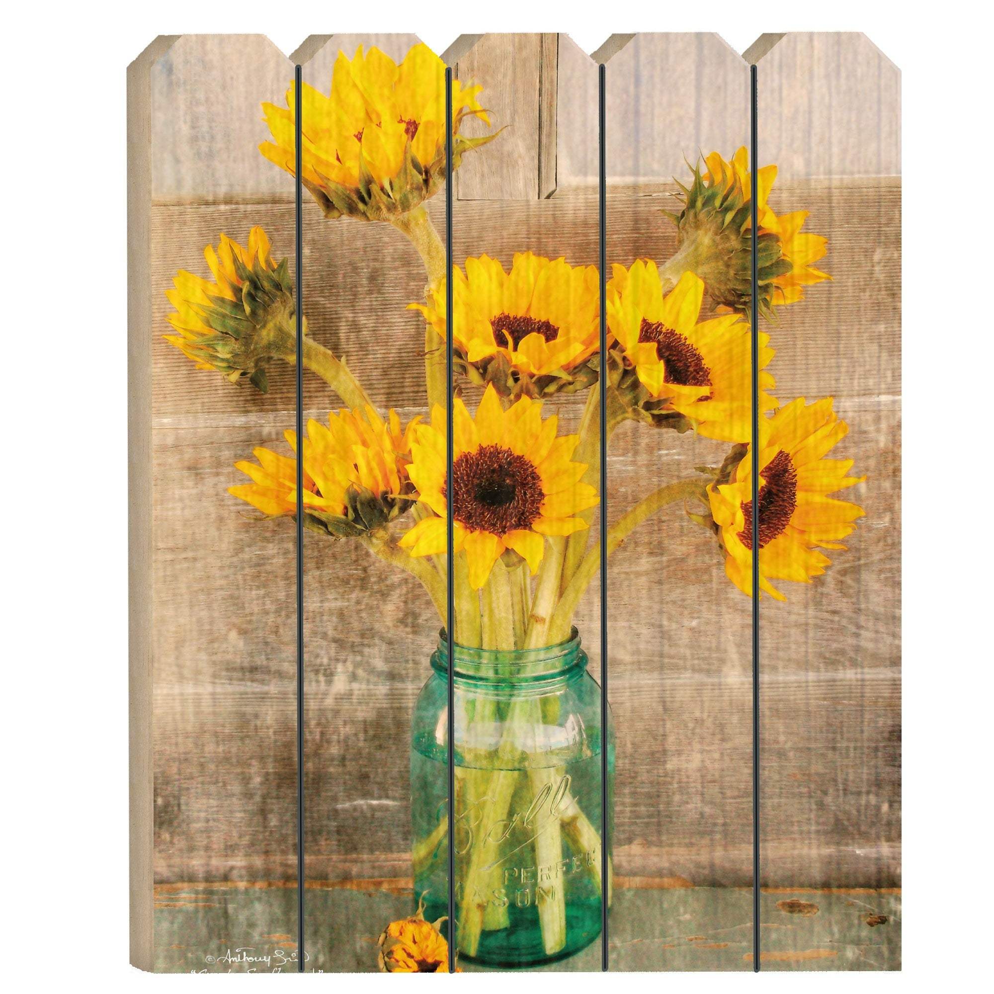 Country Sunflowers Unframed Print Wall Art - Image 2