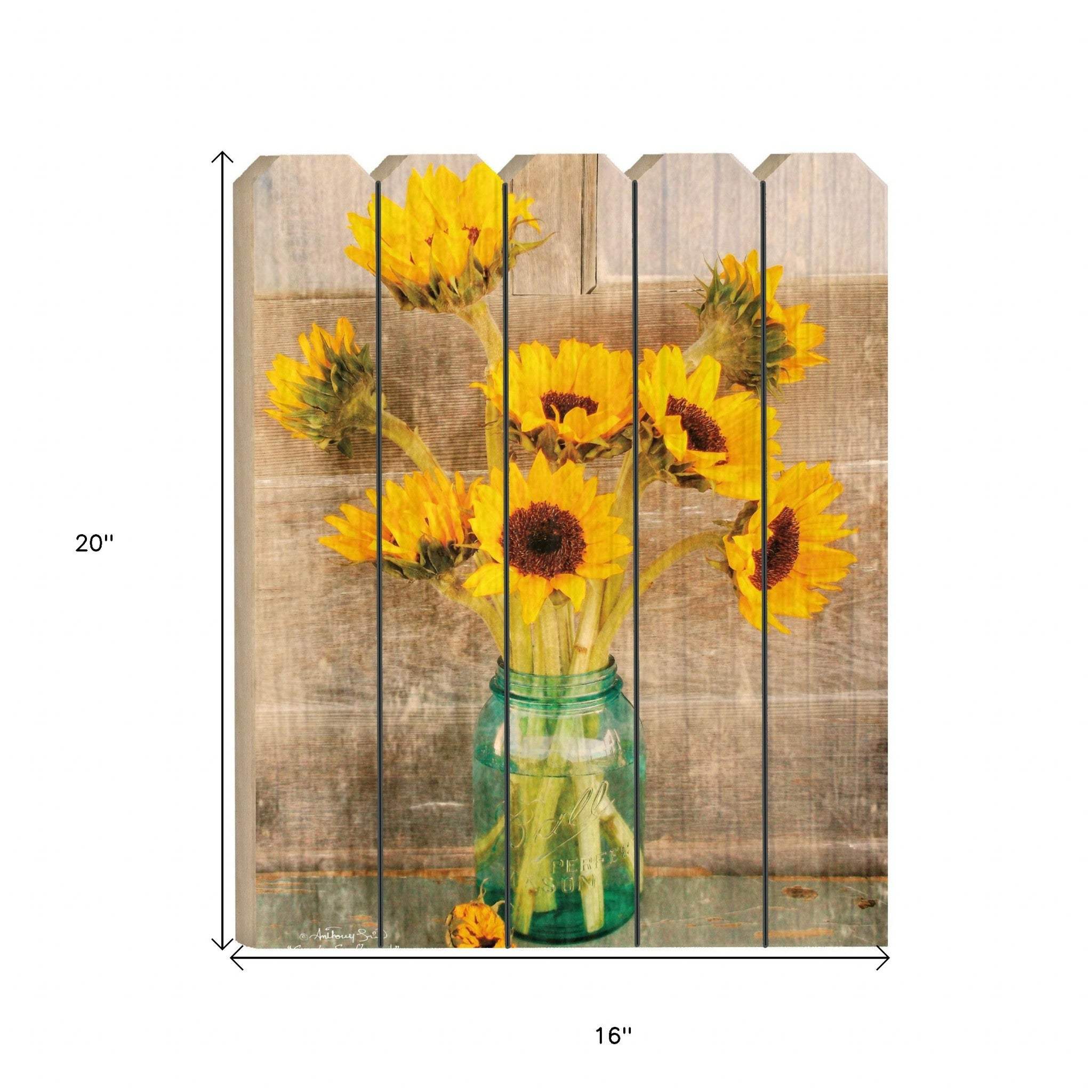 Country Sunflowers Unframed Print Wall Art - Image 5