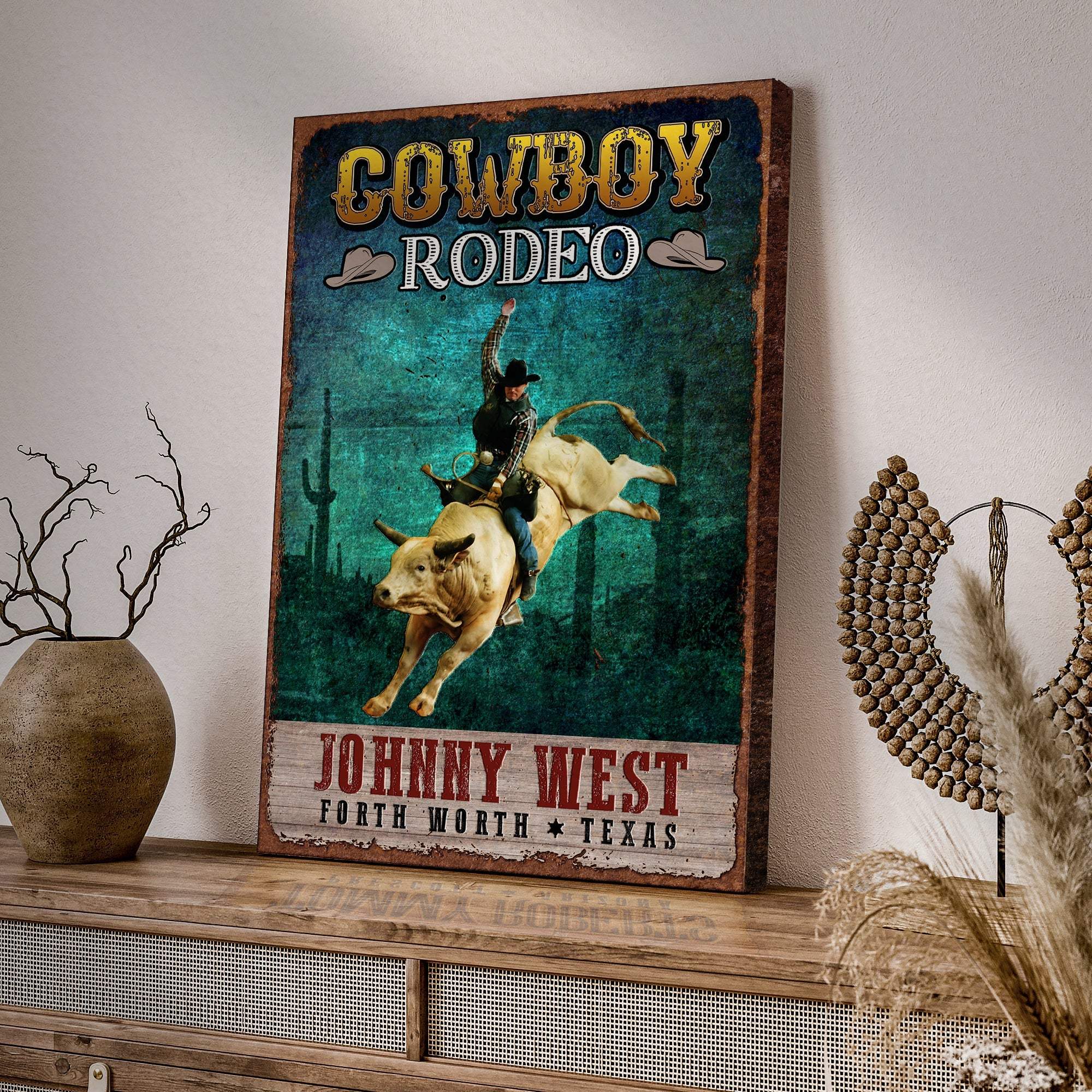 Cowboy Rodeo Show Sign - Image 2