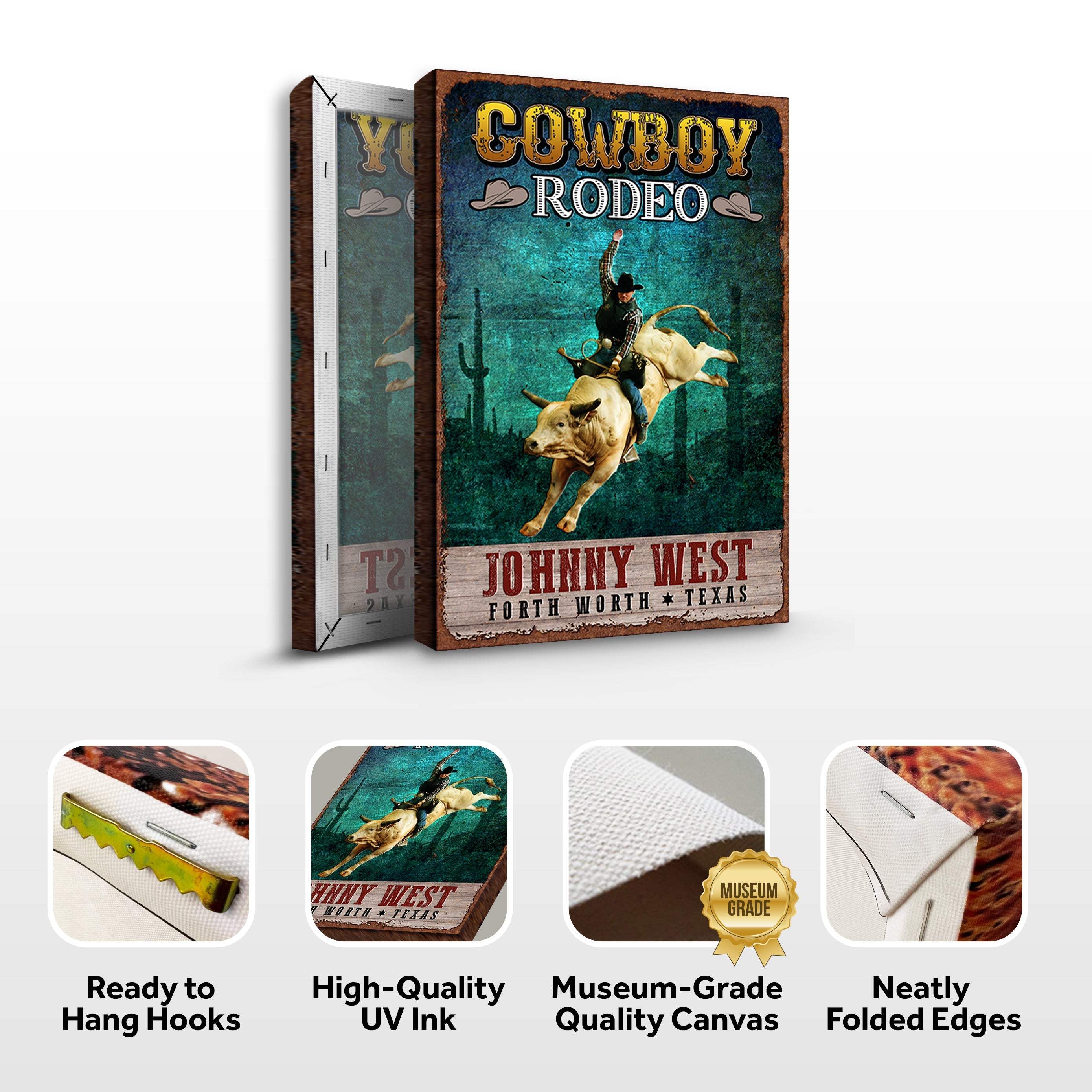 Cowboy Rodeo Show Sign - Image 4