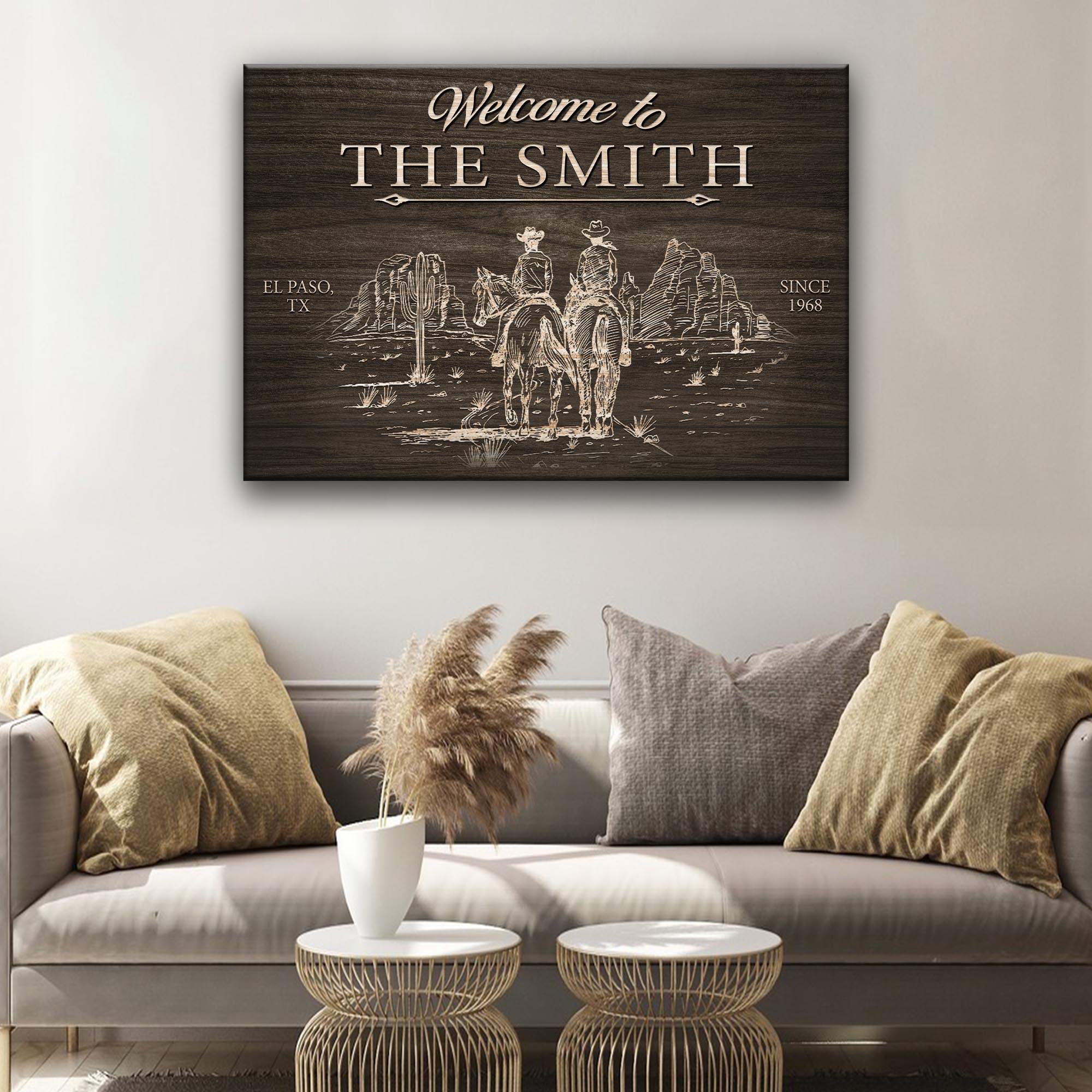 Cowboy Welcome Sign - Image 2