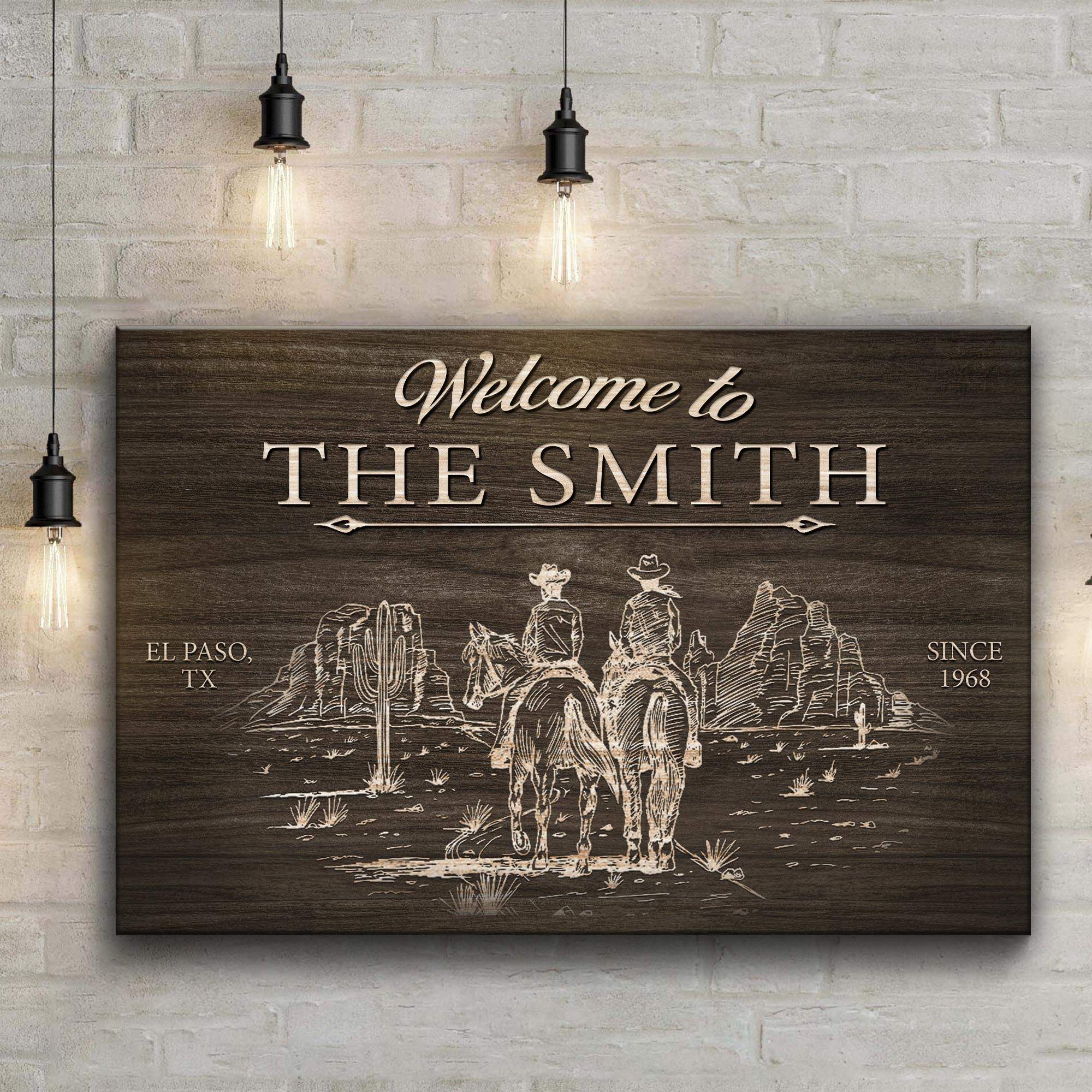 Cowboy Welcome Sign - Image 3