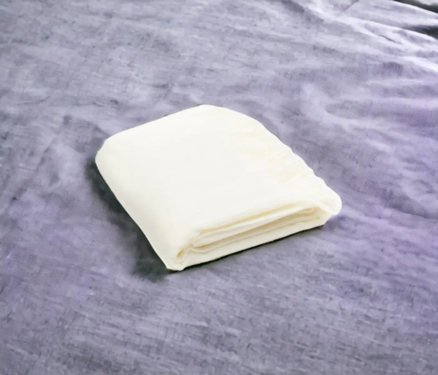 Creamy Milk Soft Acrylic Herringbone Throw Blanket - Image 2