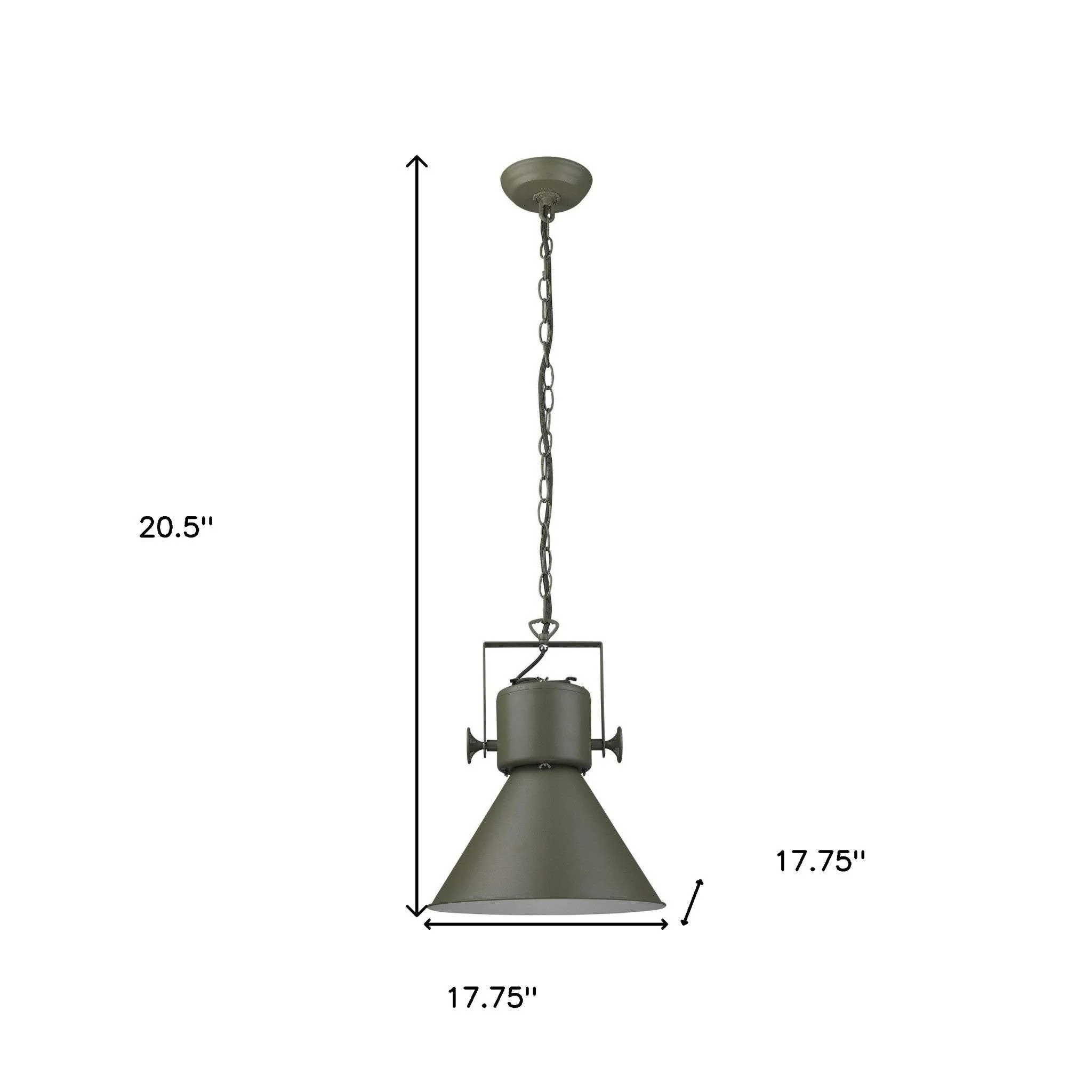 Crew 1-Light Green Pendant - Image 8