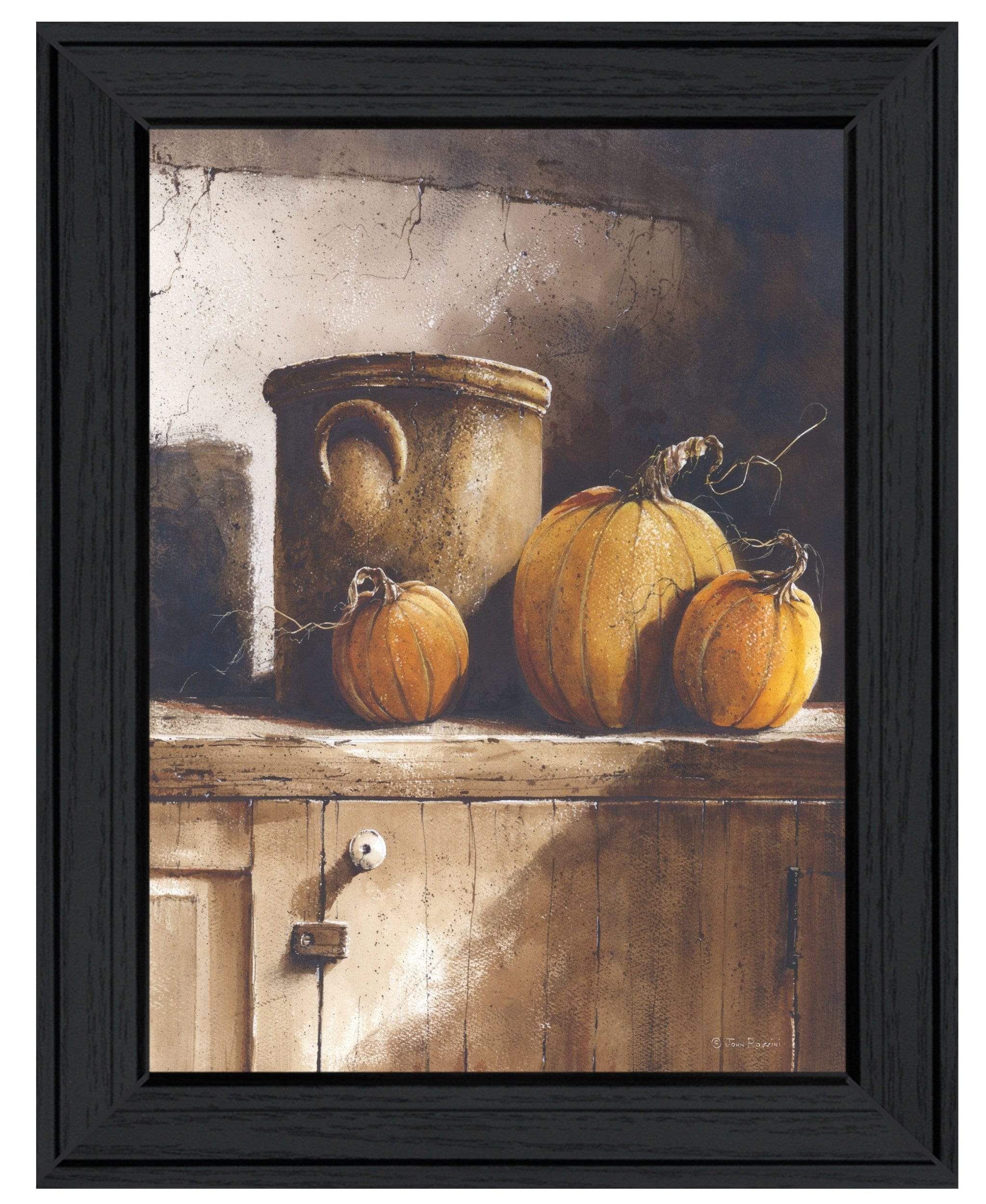 Crocks and Pumpkins Black Framed Print Wall Art - Image 2