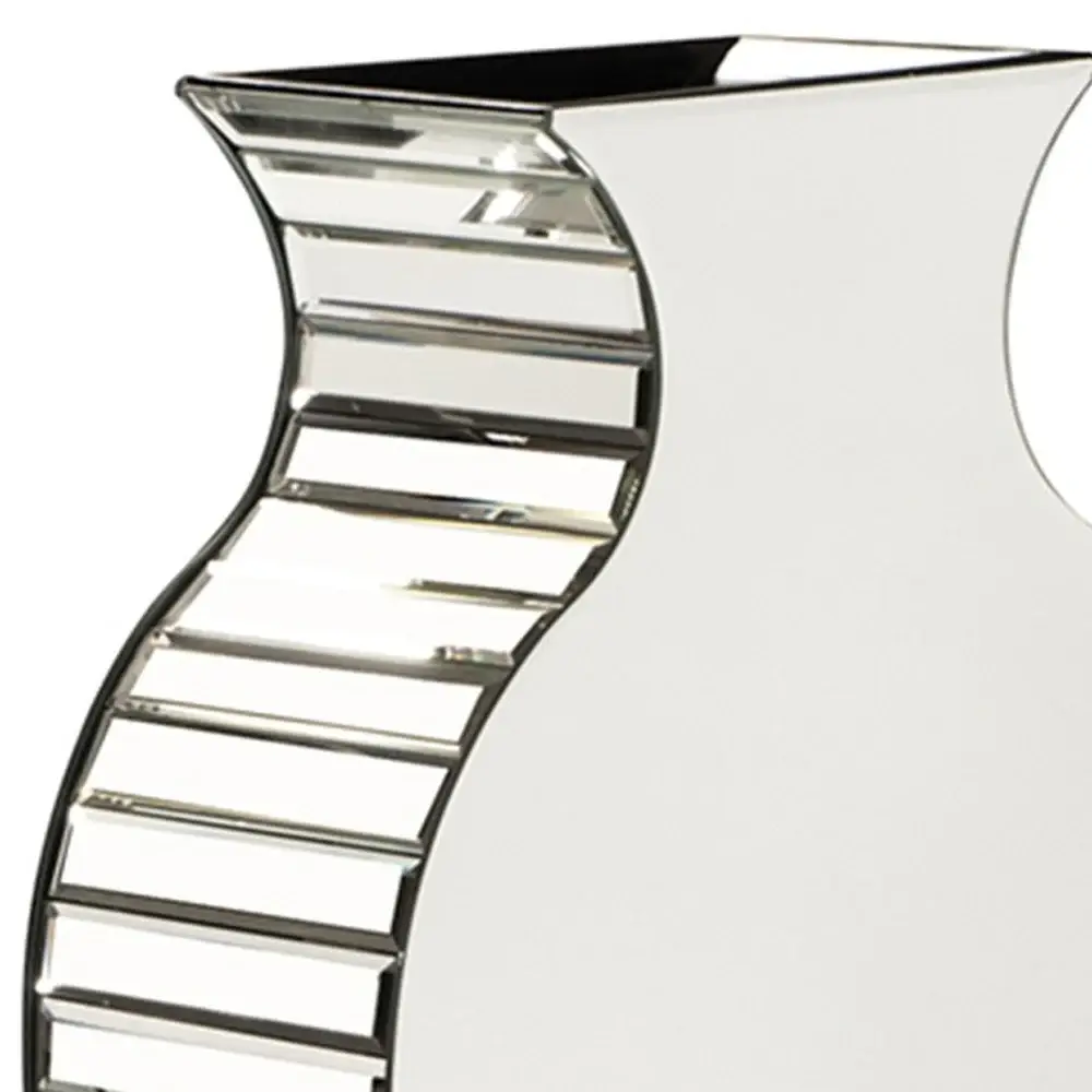 Curvy Art Deco Style Mirrored Vase - Image 7