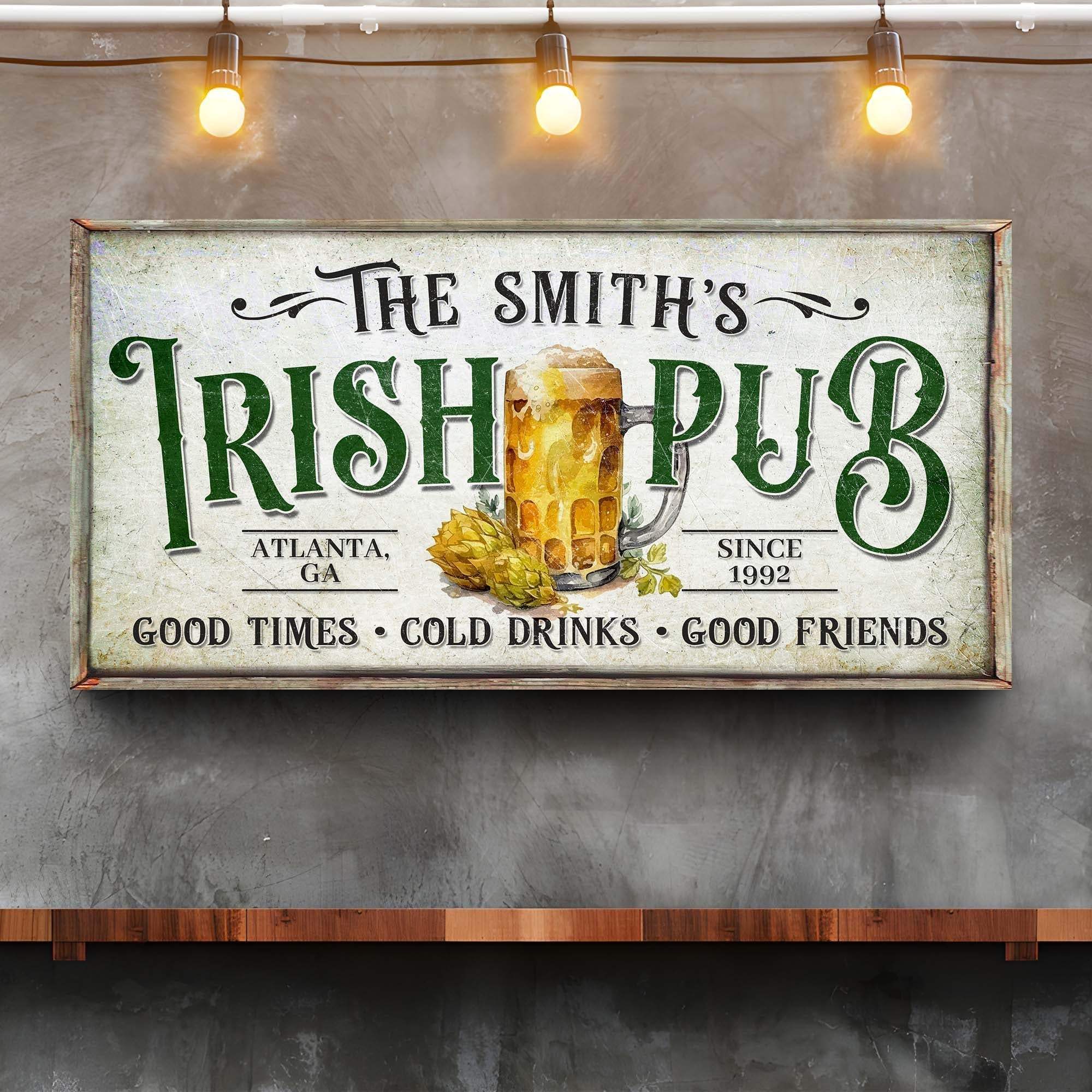 Custom Irish Pub Bar Sign II - Image 4