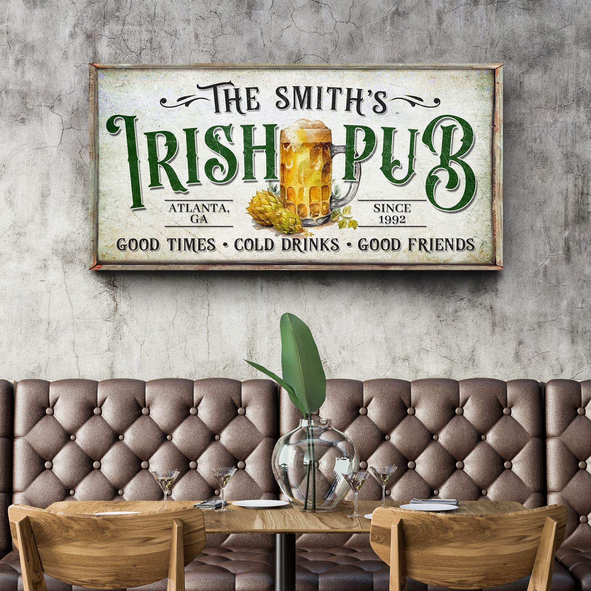 Custom Irish Pub Bar Sign II - Image 2