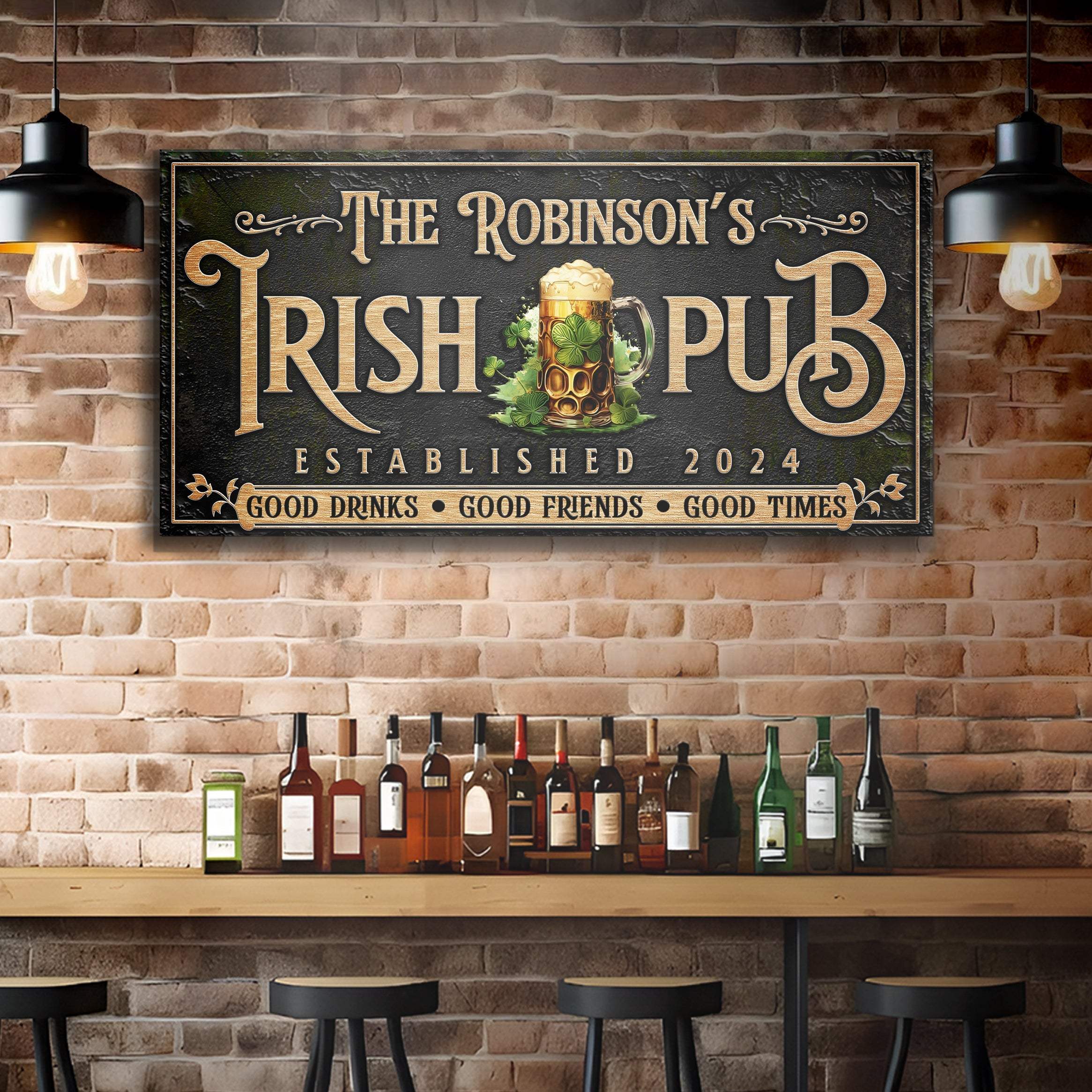 Custom Irish Pub Bar Sign III - Image 2
