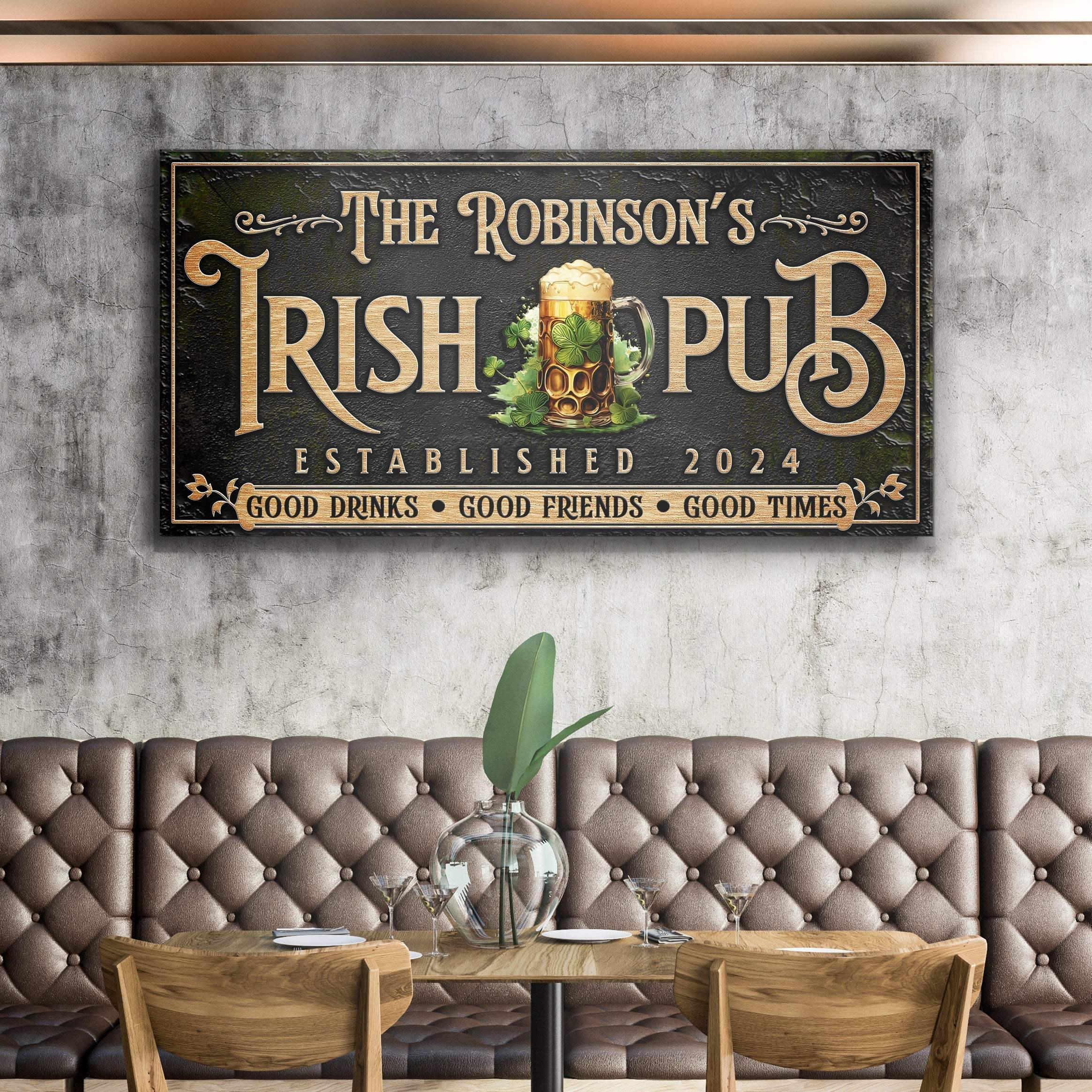 Custom Irish Pub Bar Sign III - Image 3