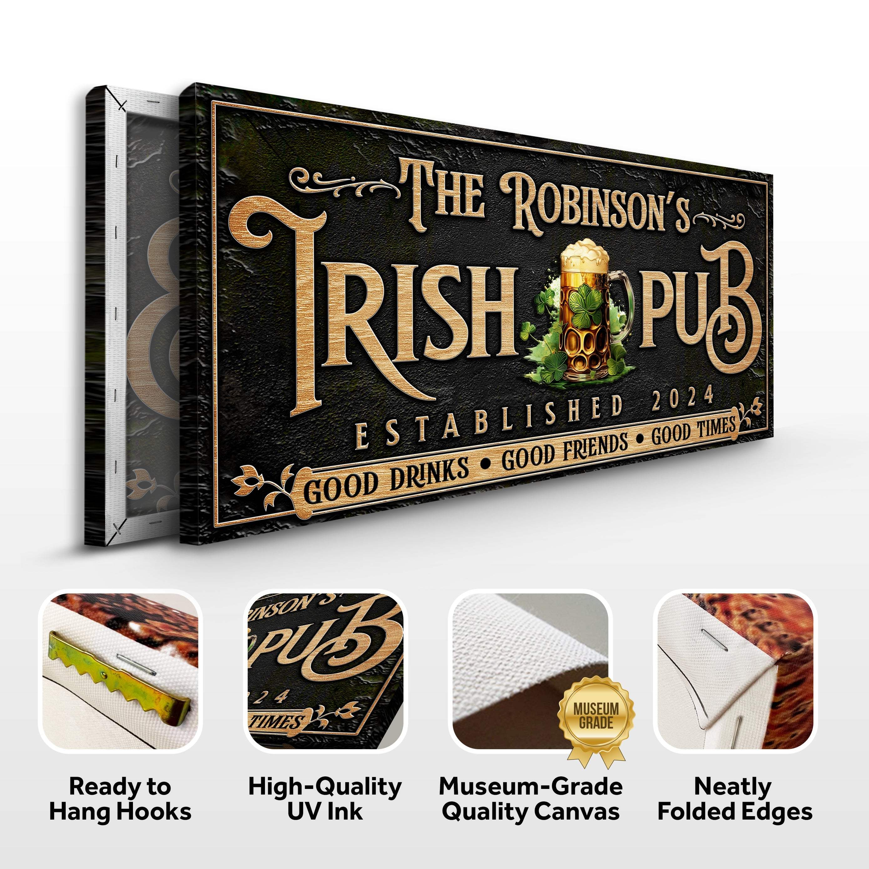 Custom Irish Pub Bar Sign III - Image 4