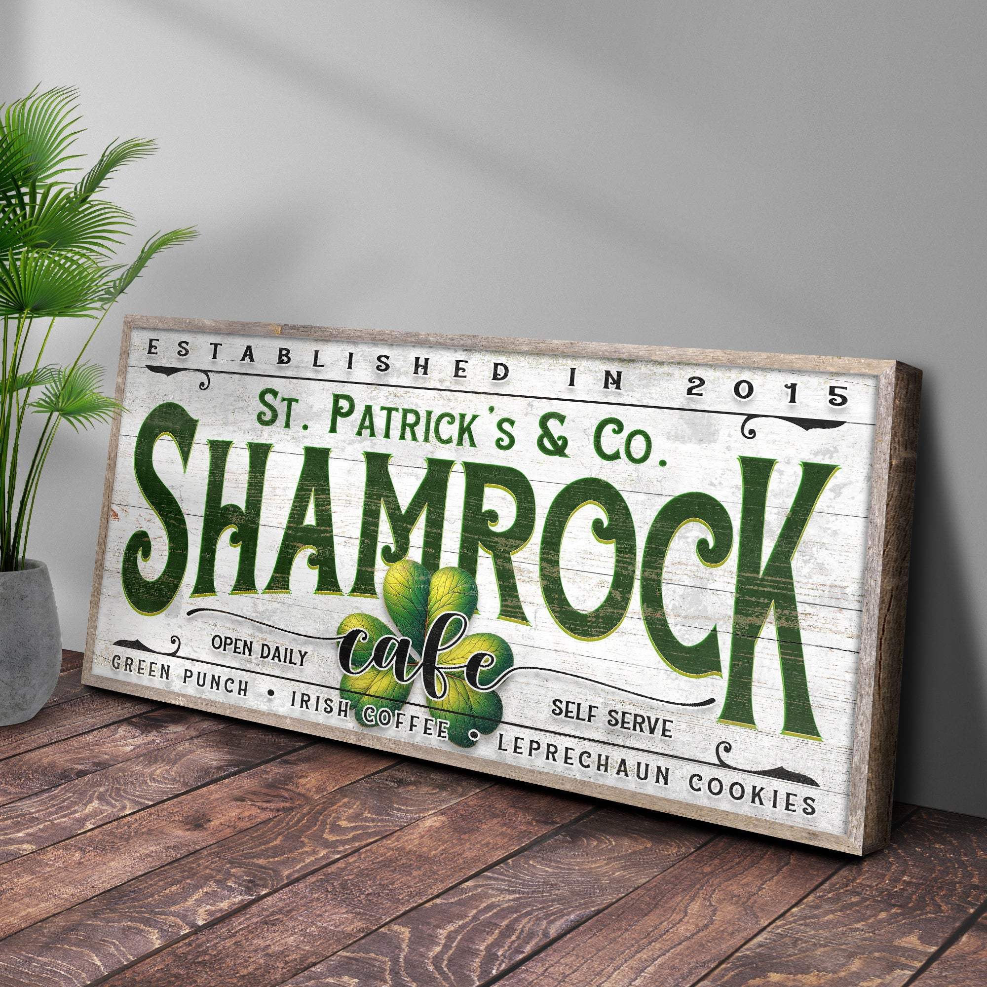 Custom Shamrock Cafe Sign - Image 3