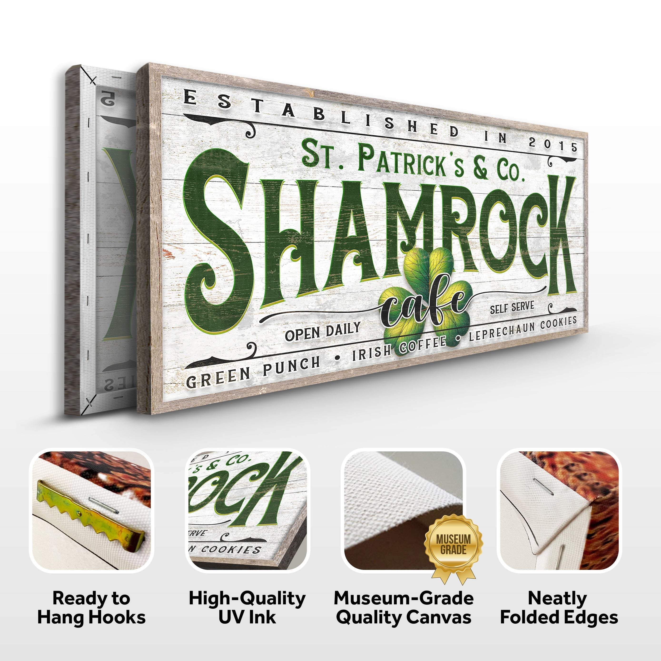 Custom Shamrock Cafe Sign - Image 4