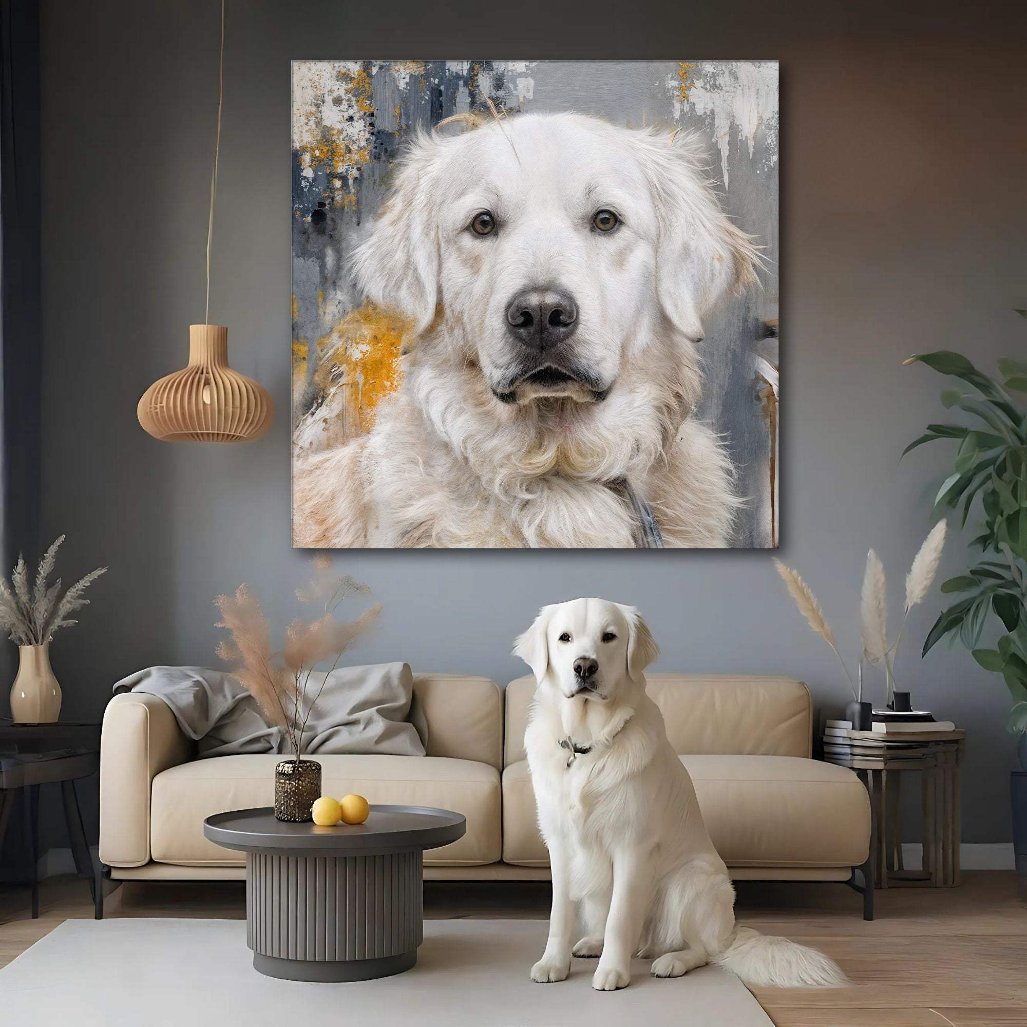 Customized Pet Portrait Abstract Wall Art - Image 3
