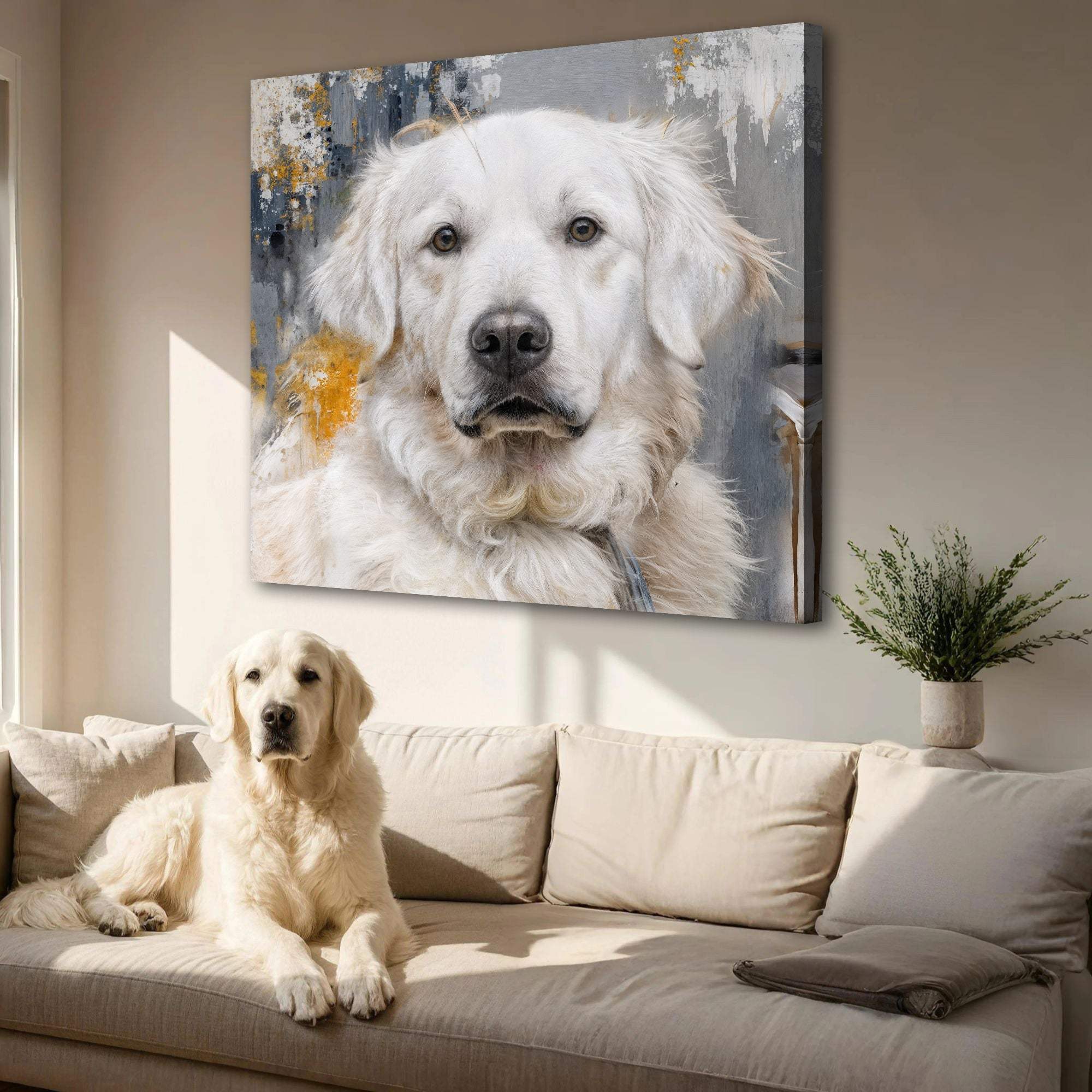 Customized Pet Portrait Abstract Wall Art - Image 4