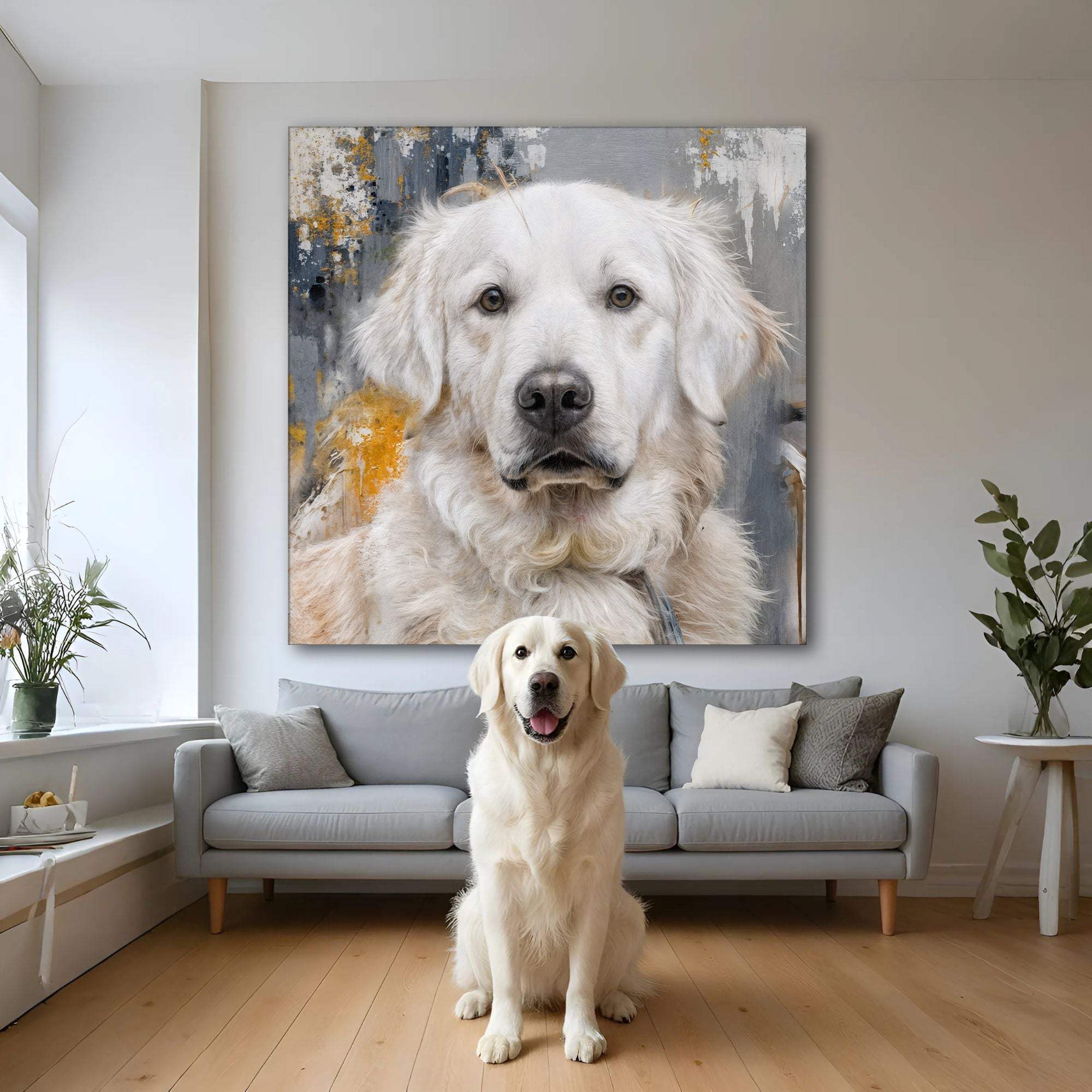 Customized Pet Portrait Abstract Wall Art - Image 5