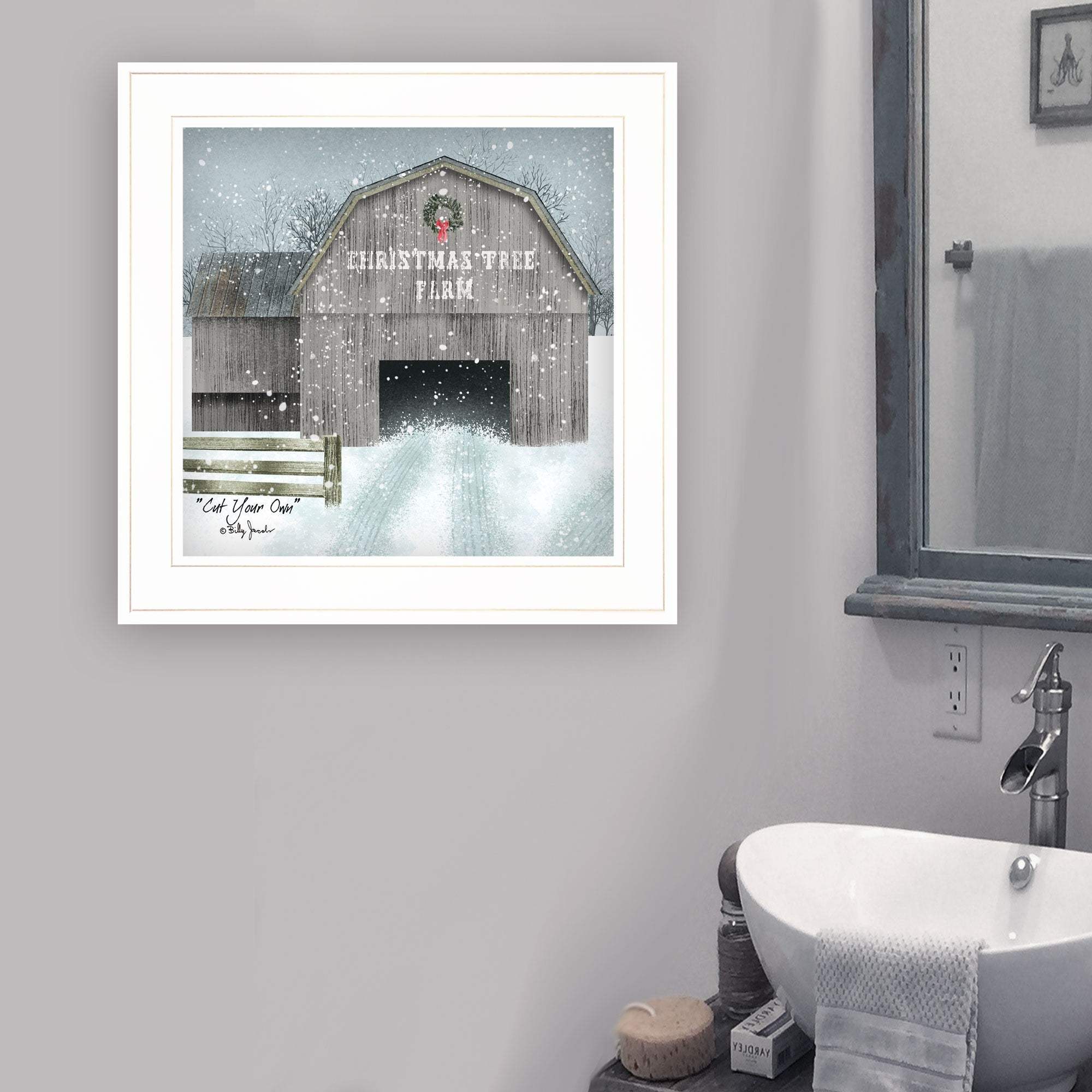 Cut Your Own 1 White Framed Print Wall Art - Image 4