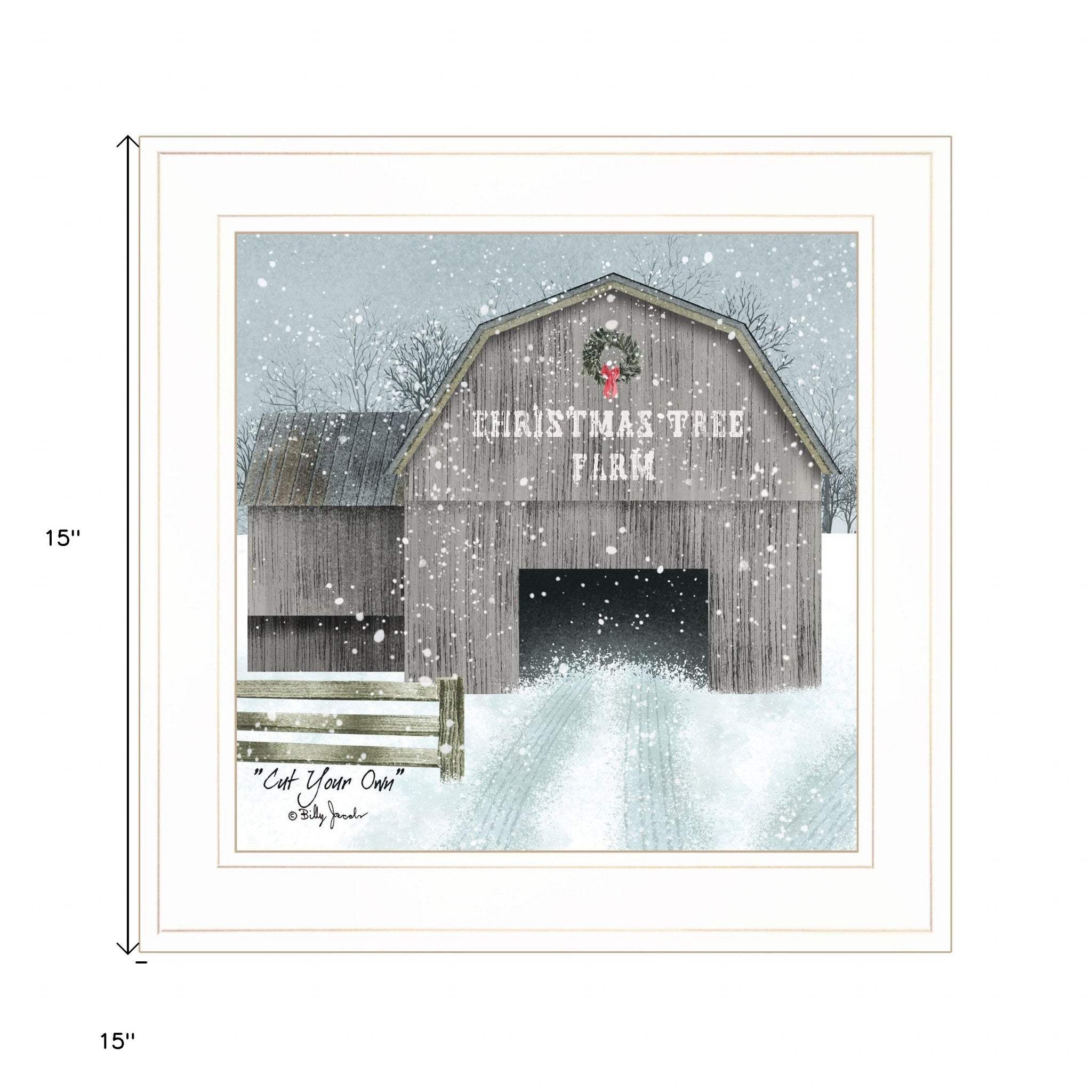 Cut Your Own 1 White Framed Print Wall Art - Image 5