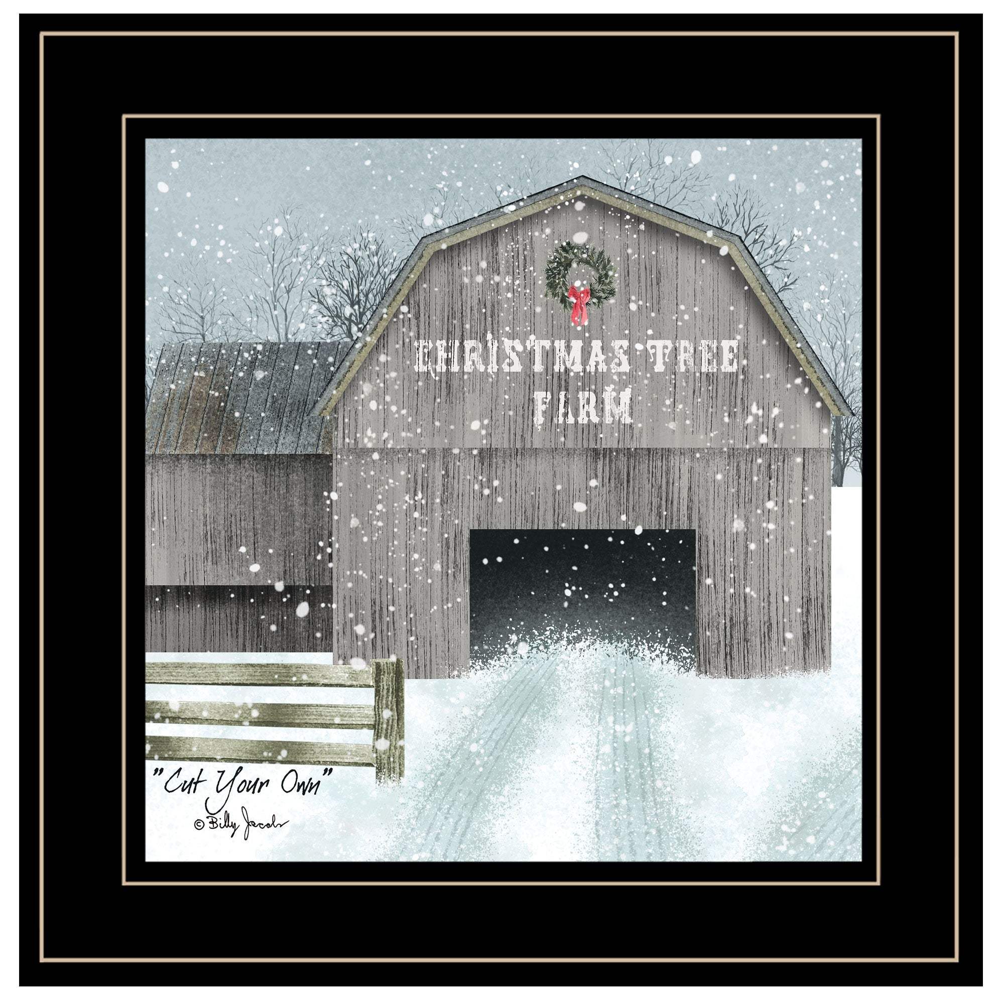 Cut Your Own 2 Black Framed Print Wall Art - Image 2