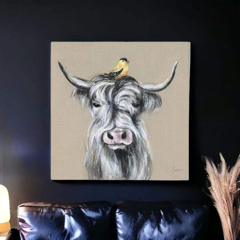 Cute Highland Cow Unframed Print Wall Art - Image 6