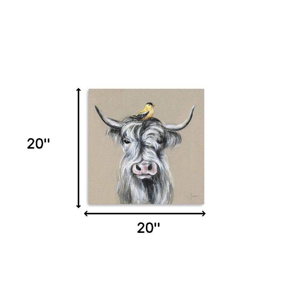 Cute Highland Cow Unframed Print Wall Art - Image 9