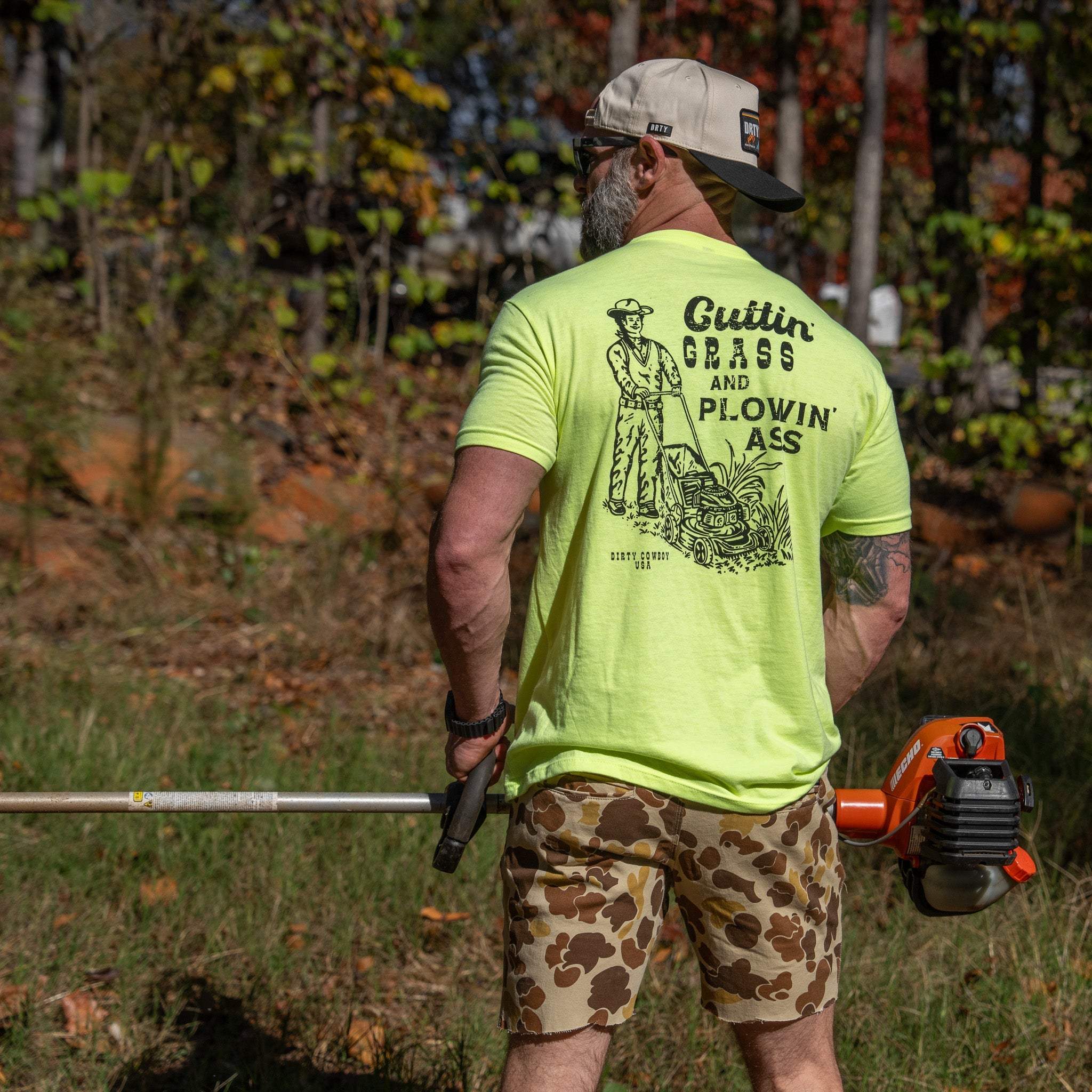 Cutting Grass & Plowin' Ass Men's T-Shirt - Image 10