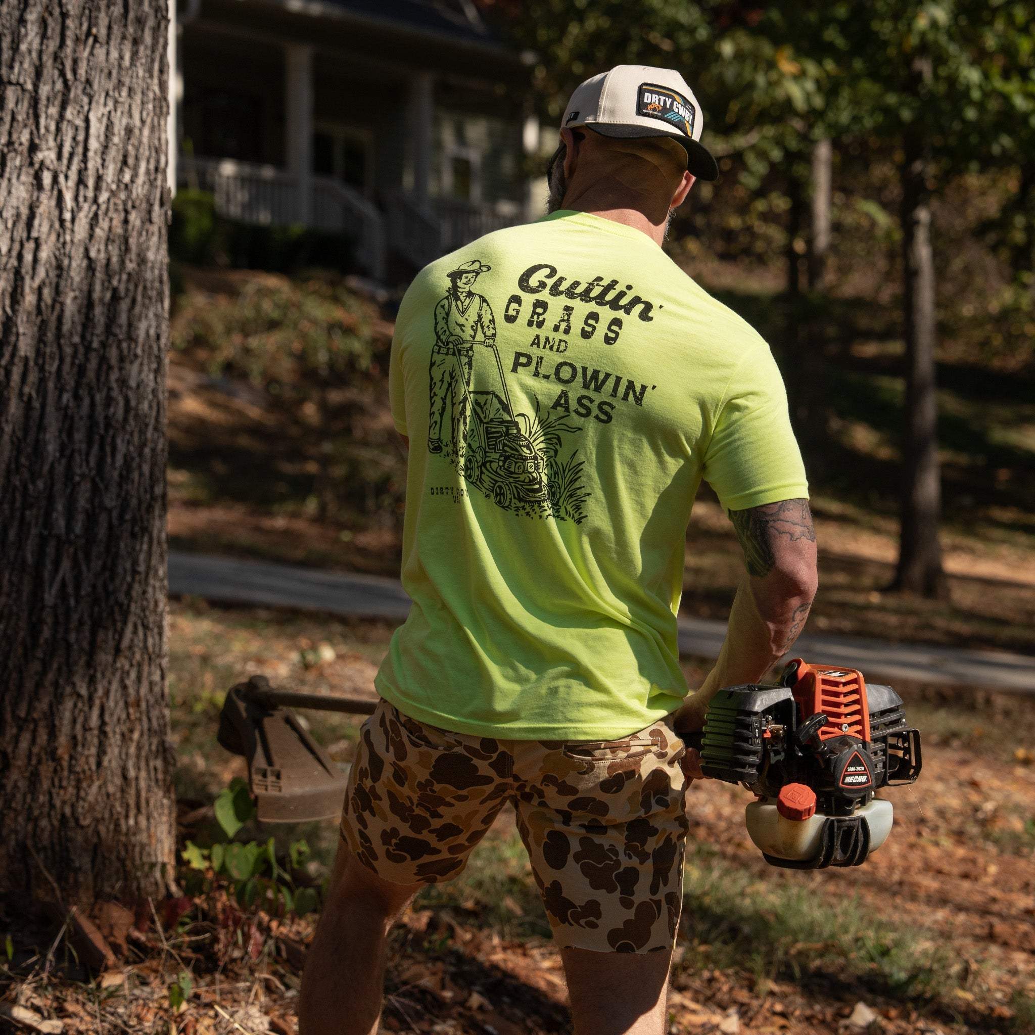 Cutting Grass & Plowin' Ass Men's T-Shirt - Image 12