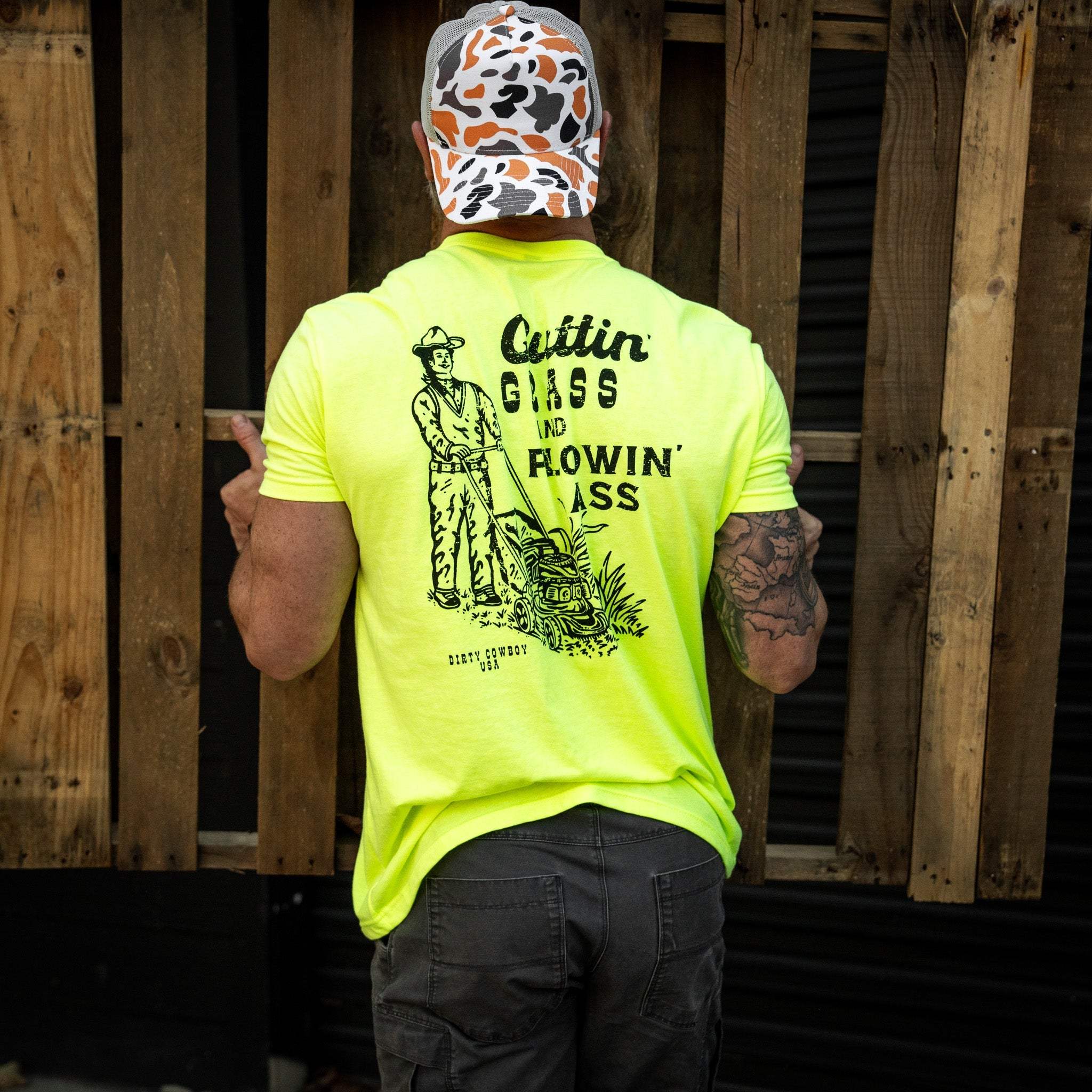 Cutting Grass & Plowin' Ass Men's T-Shirt - Image 13