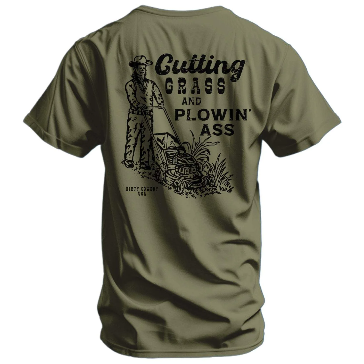 Cutting Grass & Plowin' Ass Men's T-Shirt - Image 2