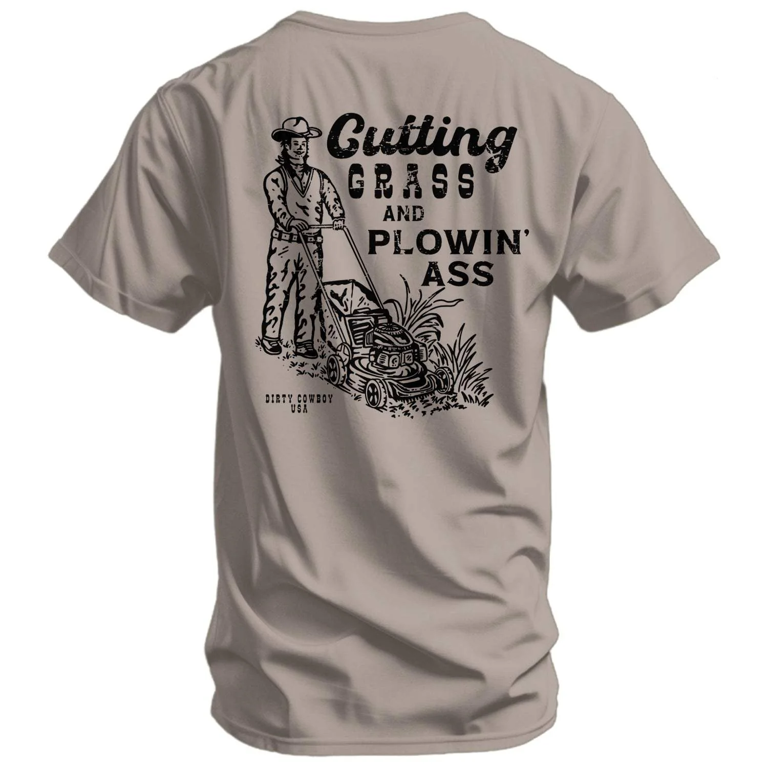 Cutting Grass & Plowin' Ass Men's T-Shirt - Image 3
