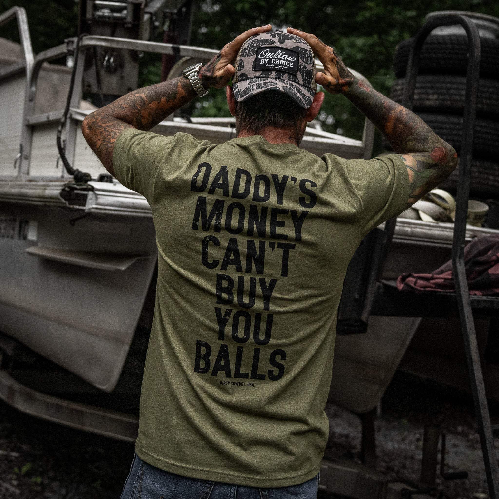 Daddy's Money Can't Buy You Balls Men's T-Shirt - Image 11