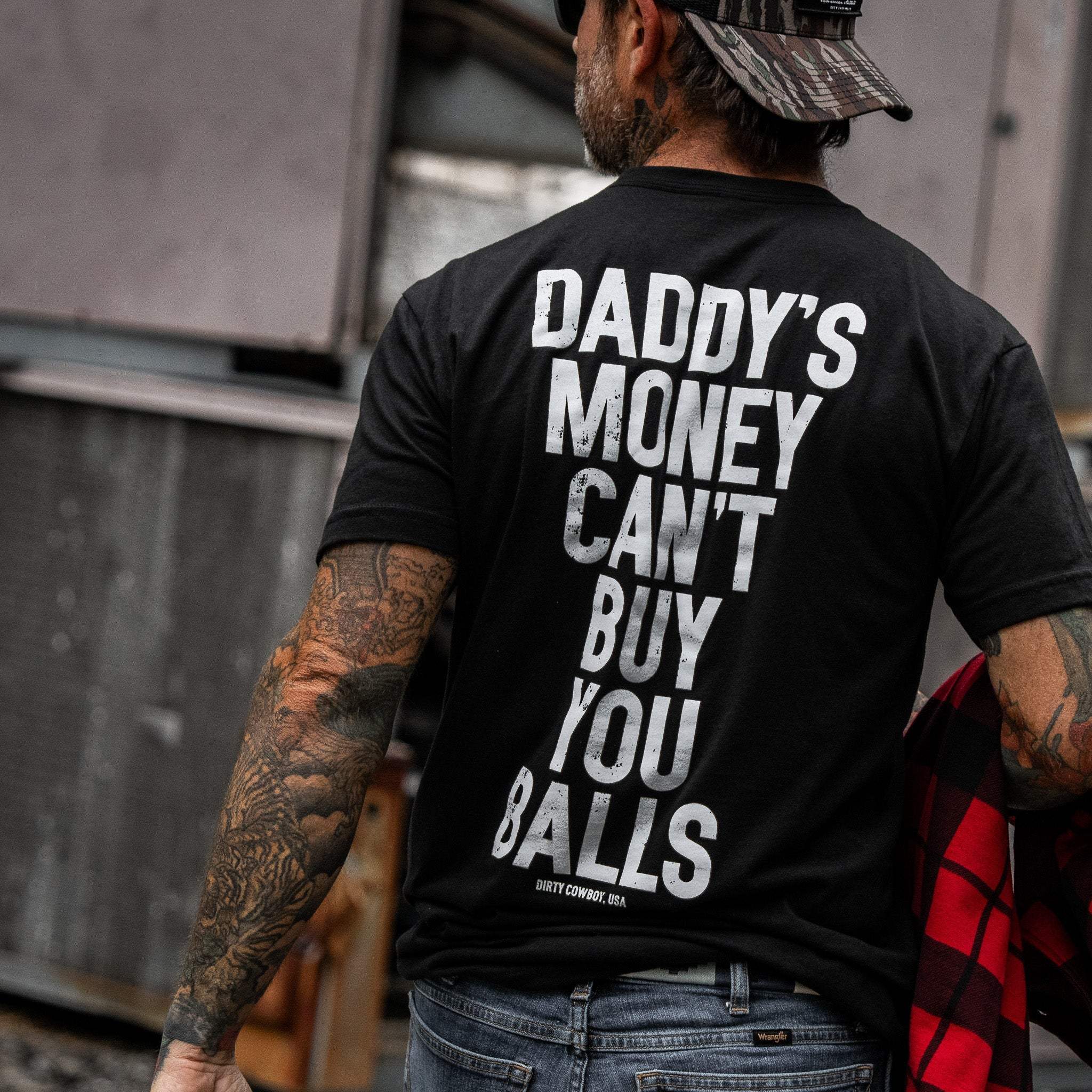 Daddy's Money Can't Buy You Balls Men's T-Shirt - Image 3
