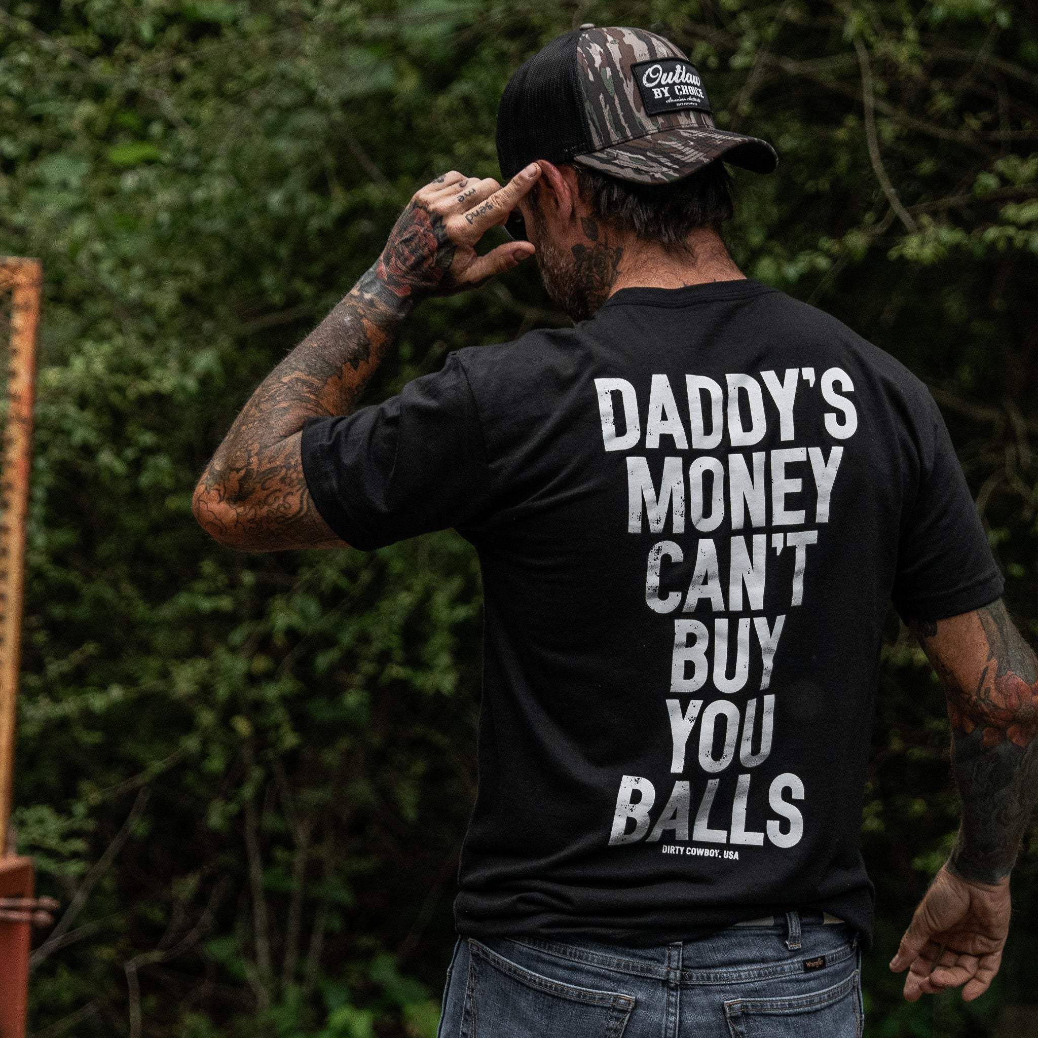 Daddy's Money Can't Buy You Balls Men's T-Shirt - Image 7